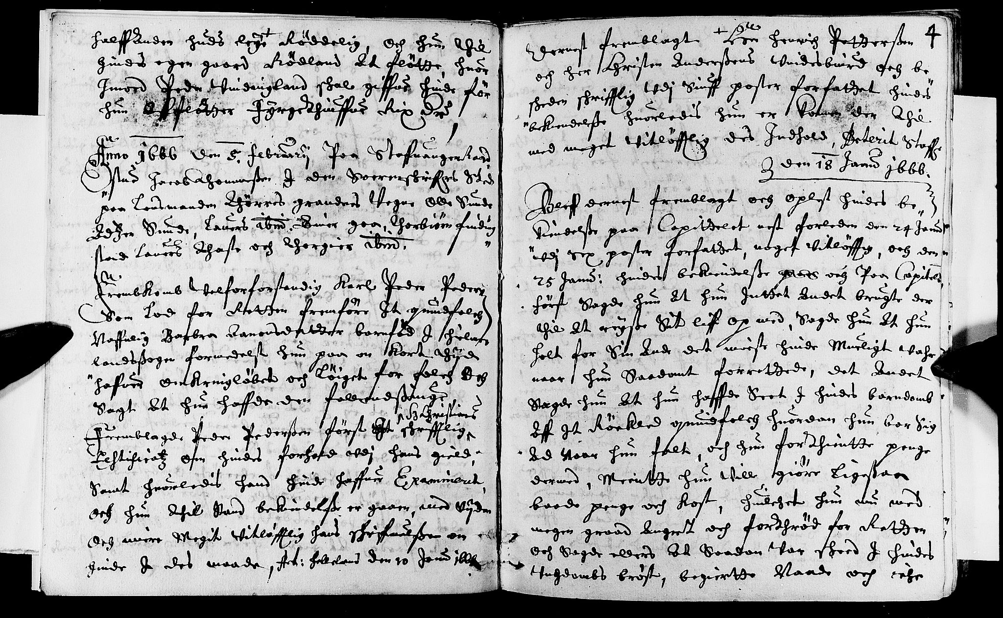 Jæren og Dalane sorenskriveri, AV/SAST-A-100306/3/30/30BA/L0023: TINGBOK, 1666, p. 3b-4a