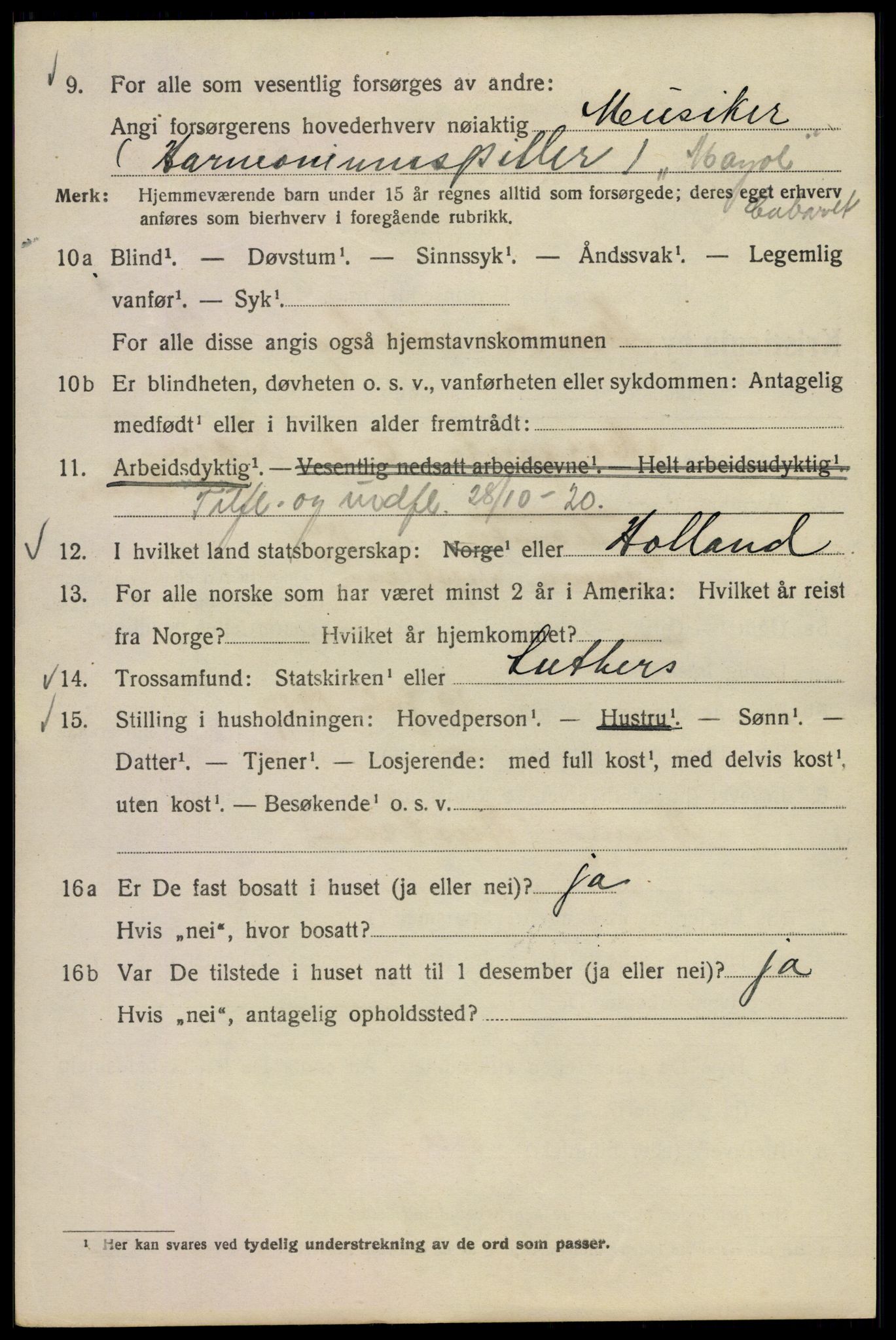 SAO, 1920 census for Kristiania, 1920, p. 618882