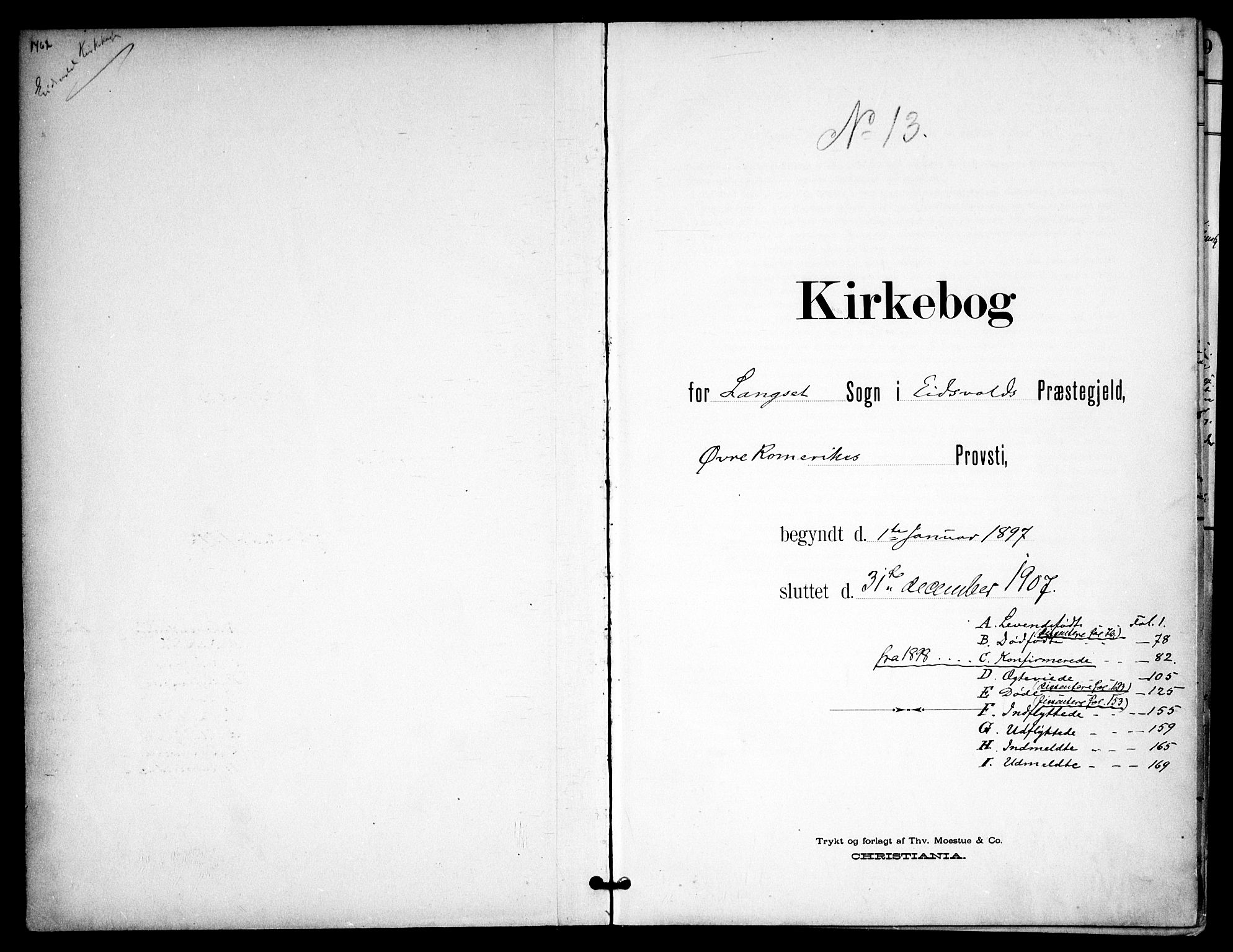 Eidsvoll prestekontor Kirkebøker, SAO/A-10888/F/Fb/L0002: Parish register (official) no. II 2, 1897-1907