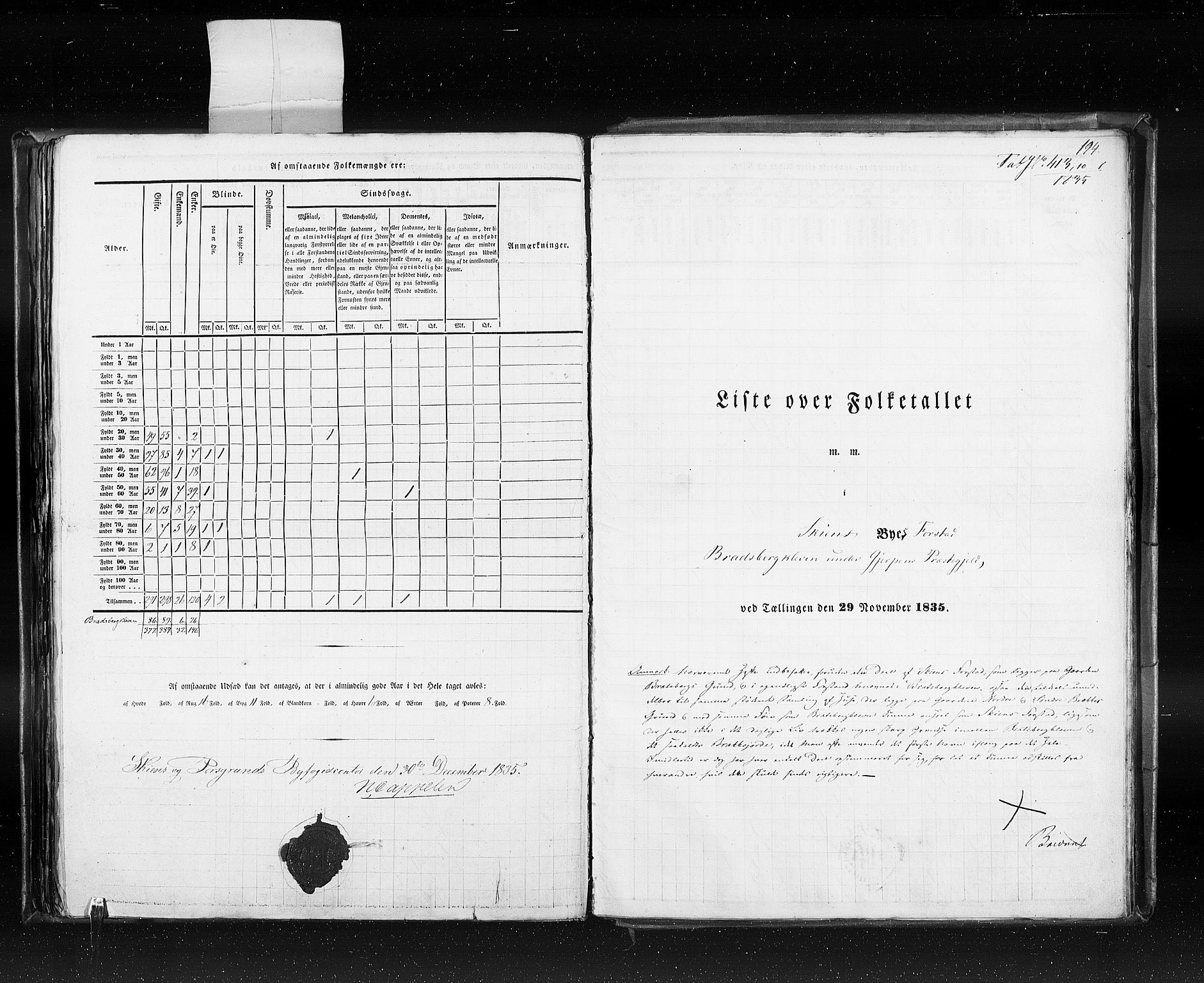 RA, Census 1835, vol. 10: Kjøpsteder og ladesteder: Fredrikshald-Kragerø, 1835, p. 194