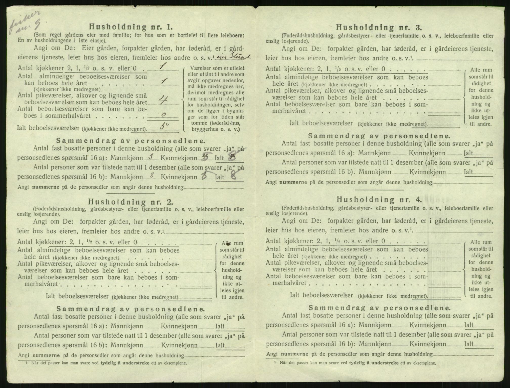 SAT, 1920 census for Flakstad, 1920, p. 514