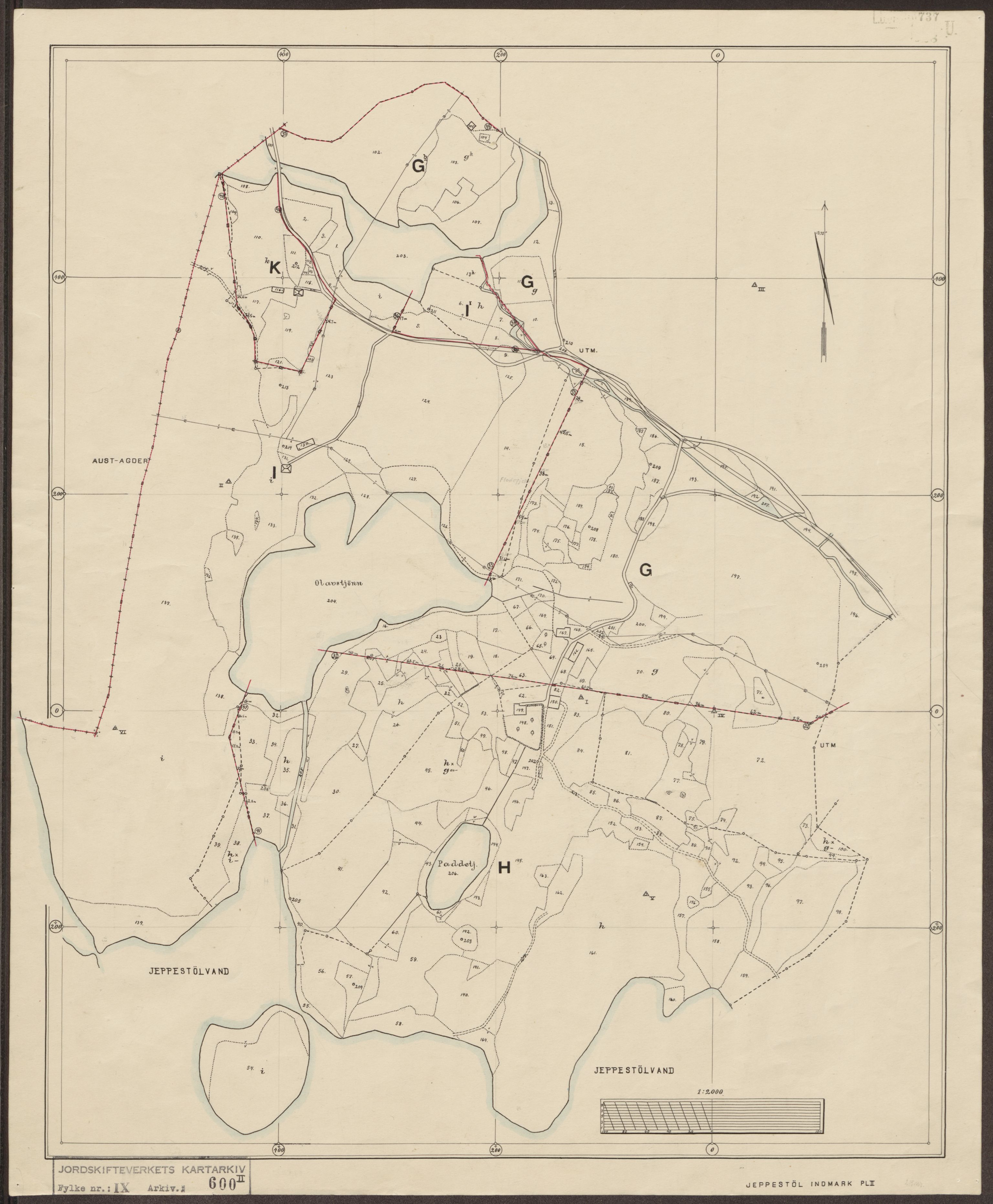 Jordskifteverkets kartarkiv, RA/S-3929/T, 1859-1988, p. 711