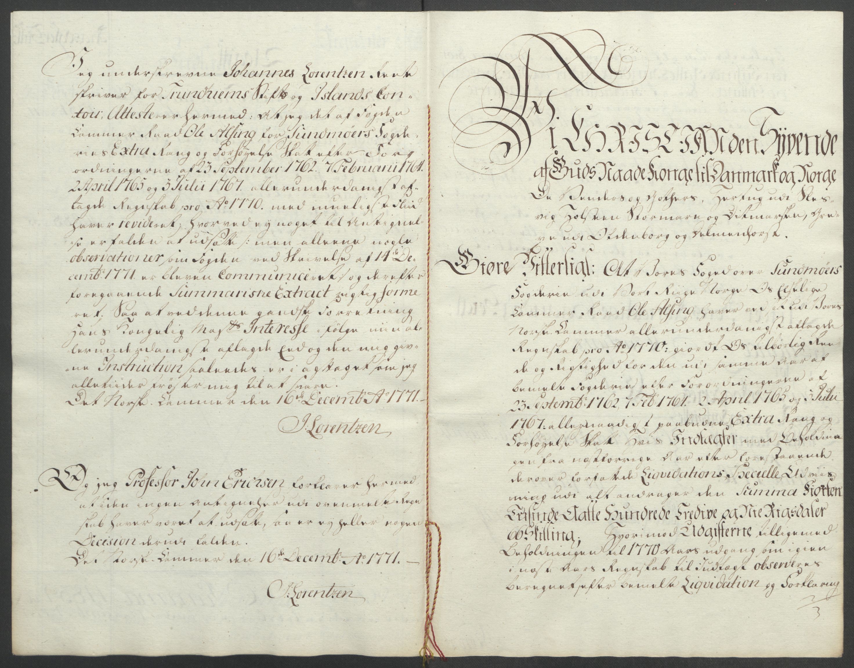 Rentekammeret inntil 1814, Reviderte regnskaper, Fogderegnskap, AV/RA-EA-4092/R54/L3645: Ekstraskatten Sunnmøre, 1762-1772, p. 178