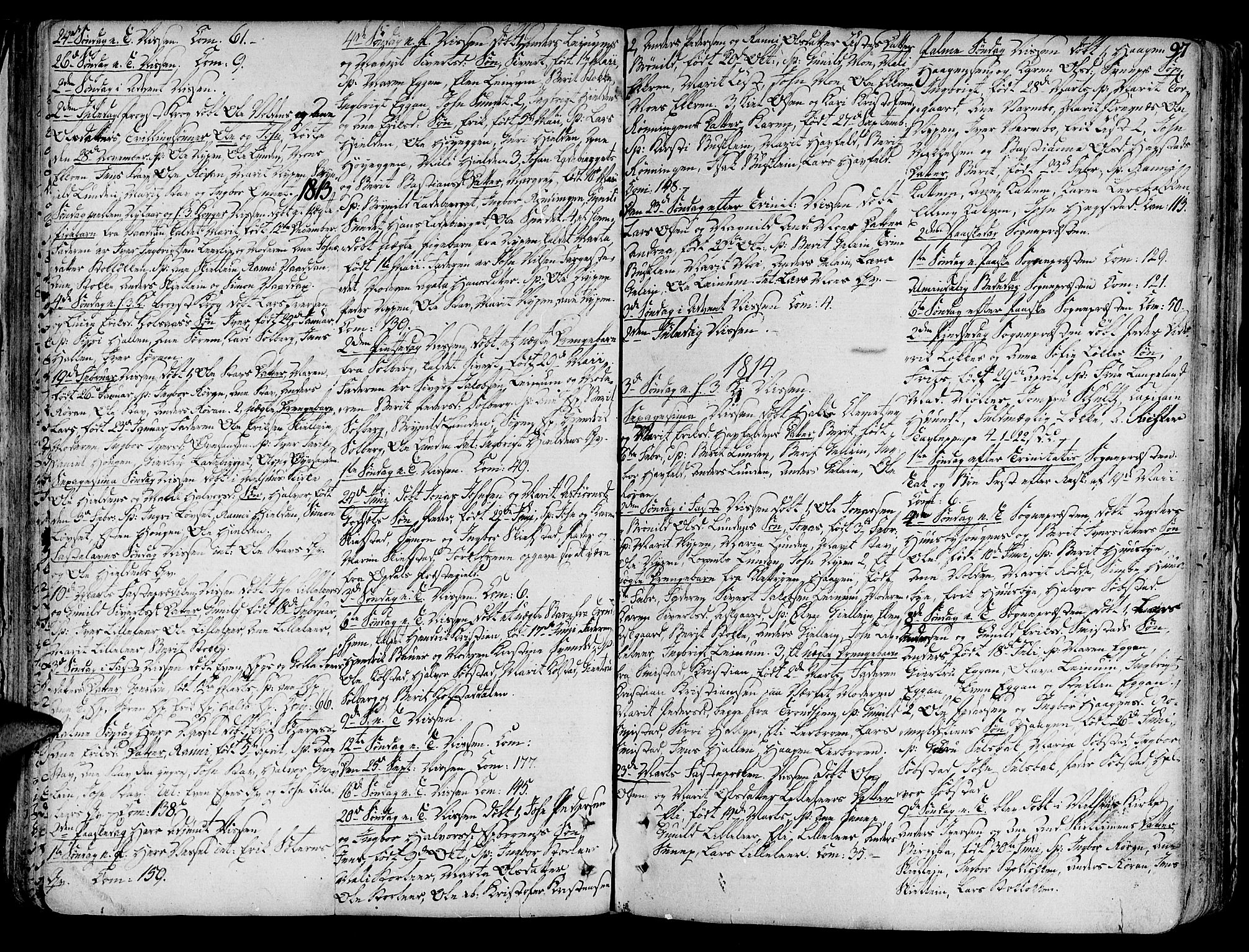 Ministerialprotokoller, klokkerbøker og fødselsregistre - Sør-Trøndelag, SAT/A-1456/691/L1063: Parish register (official) no. 691A02 /3, 1768-1815, p. 97