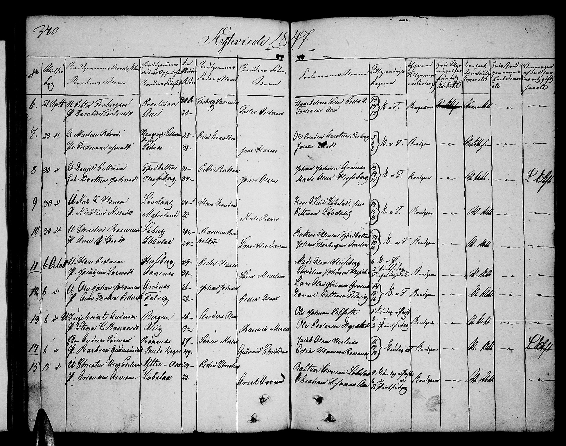 Ibestad sokneprestembete, AV/SATØ-S-0077/H/Ha/Hab/L0003klokker: Parish register (copy) no. 3, 1833-1852, p. 340