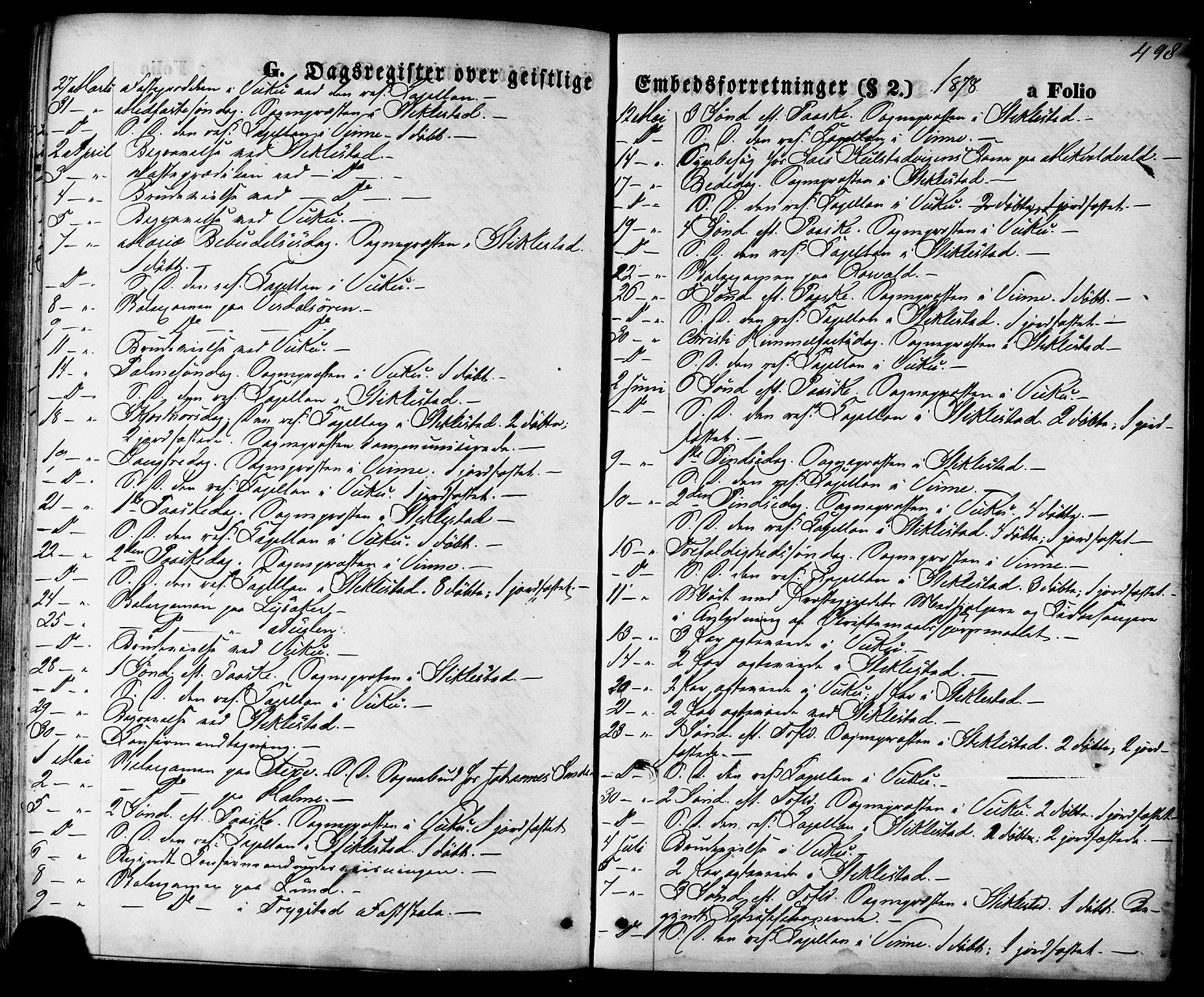 Ministerialprotokoller, klokkerbøker og fødselsregistre - Nord-Trøndelag, SAT/A-1458/723/L0242: Parish register (official) no. 723A11, 1870-1880, p. 498