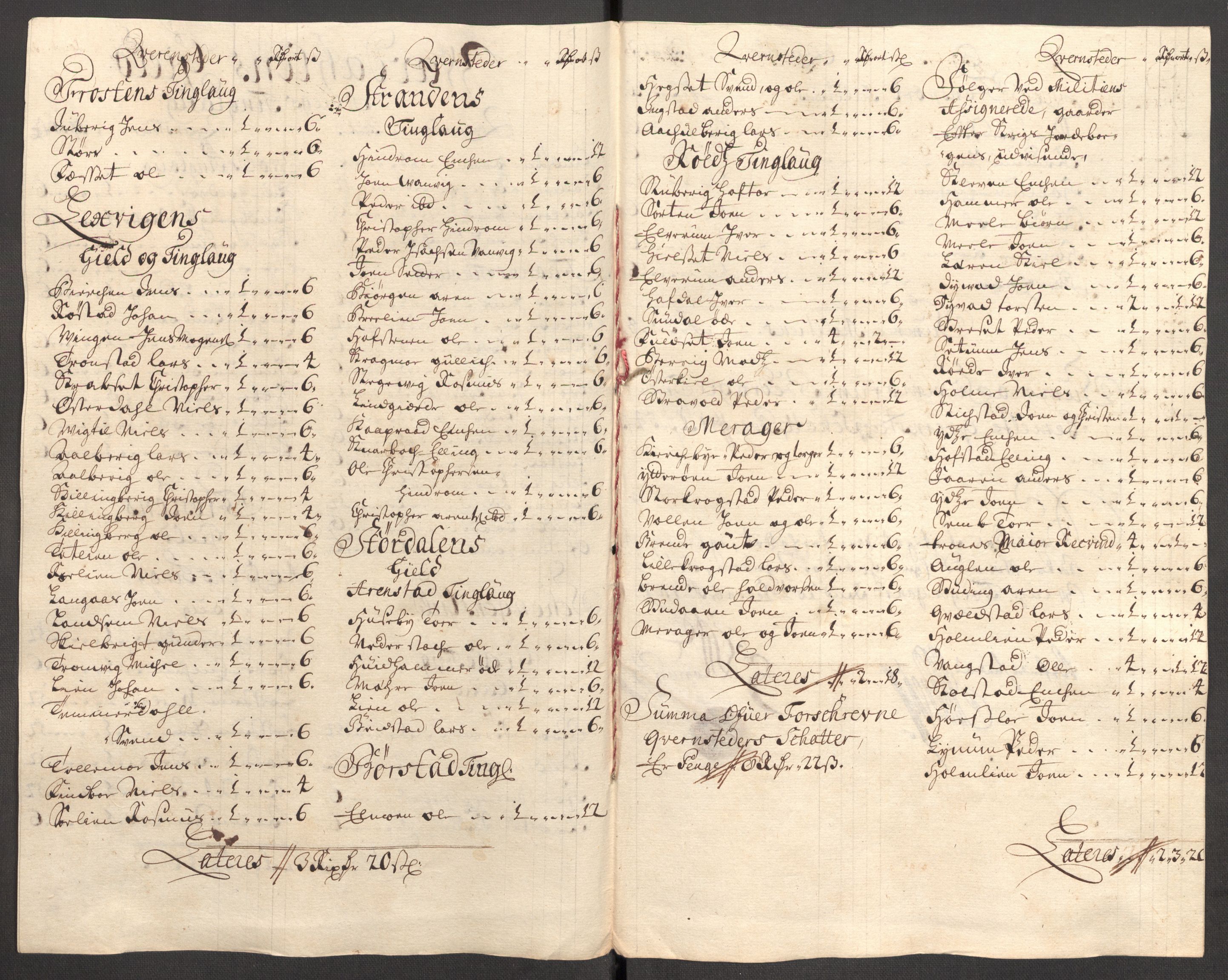 Rentekammeret inntil 1814, Reviderte regnskaper, Fogderegnskap, RA/EA-4092/R62/L4197: Fogderegnskap Stjørdal og Verdal, 1707, p. 132