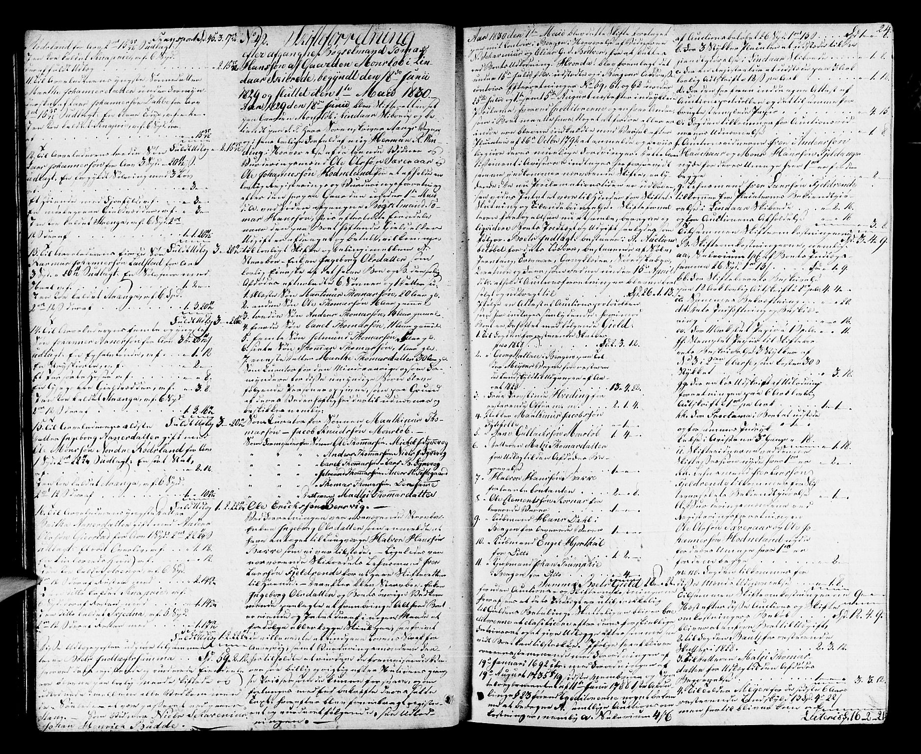 Nordhordland sorenskrivar, AV/SAB-A-2901/1/H/Ha/L0018: Skifteprotokollar Nordhordland , 1830-1833, p. 23b-24a