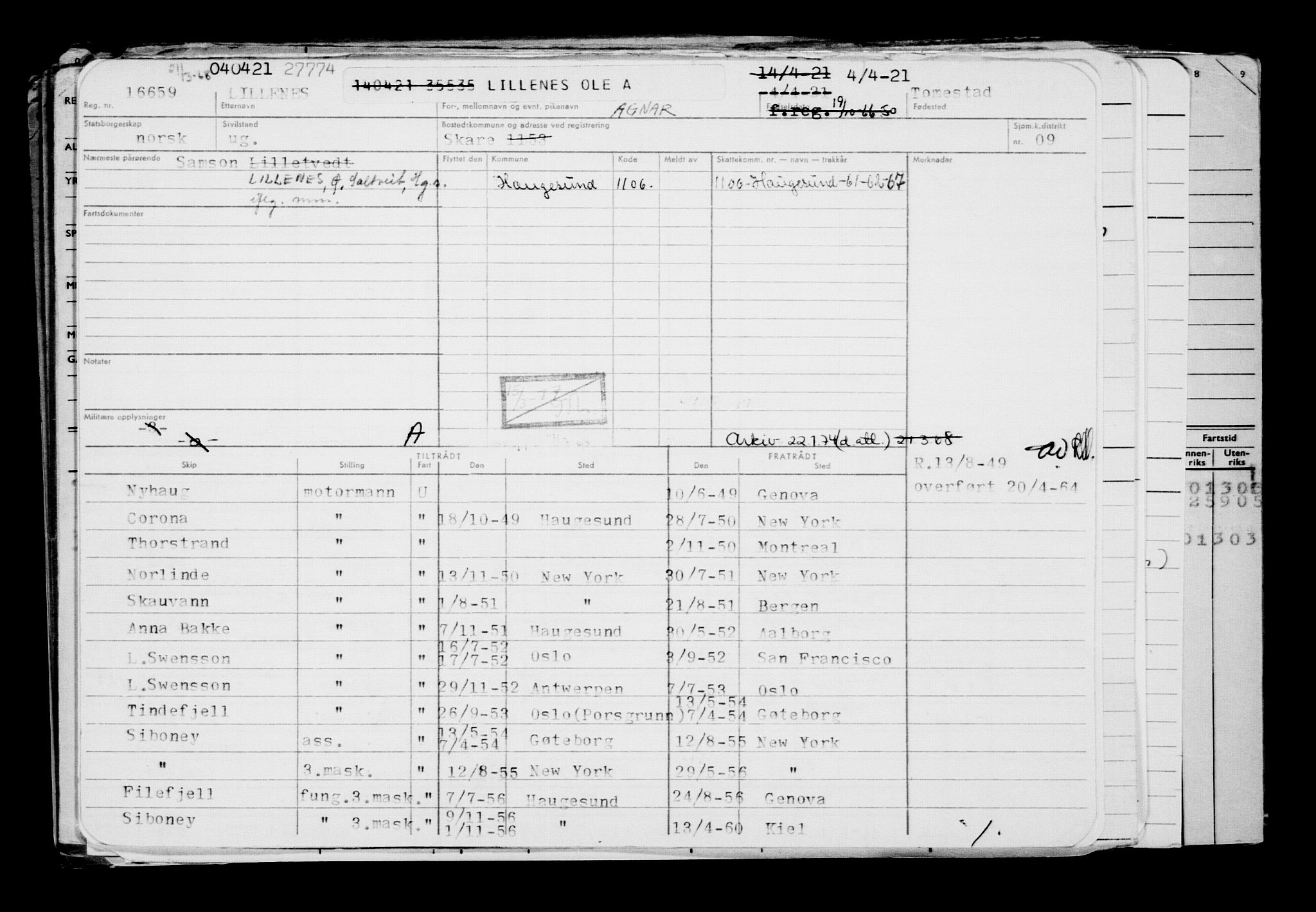 Direktoratet for sjømenn, AV/RA-S-3545/G/Gb/L0192: Hovedkort, 1921, p. 102