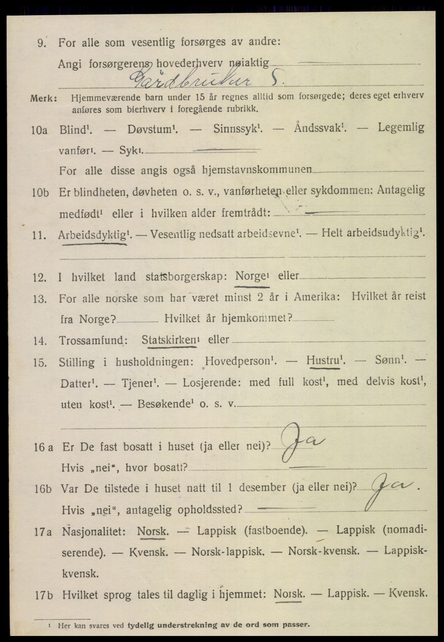 SAT, 1920 census for Vemundvik, 1920, p. 1146