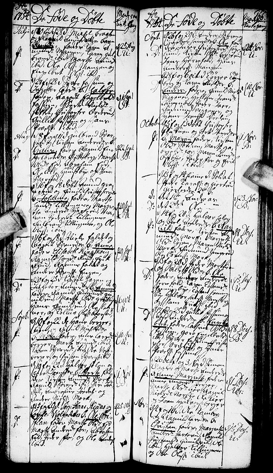 Aurskog prestekontor Kirkebøker, AV/SAO-A-10304a/F/Fa/L0002: Parish register (official) no. I 2, 1735-1766, p. 166