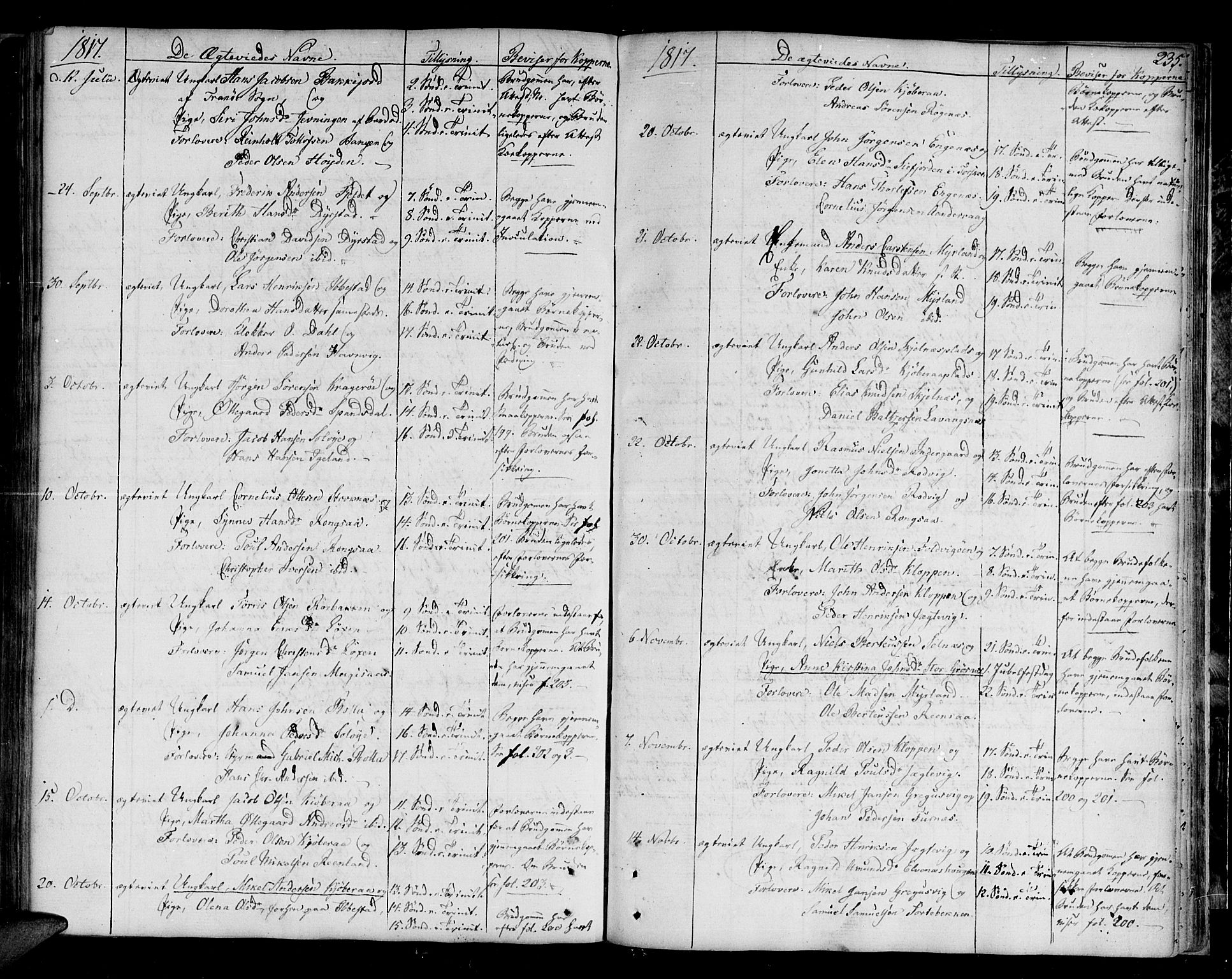 Ibestad sokneprestembete, SATØ/S-0077/H/Ha/Haa/L0004kirke: Parish register (official) no. 4, 1801-1824, p. 235
