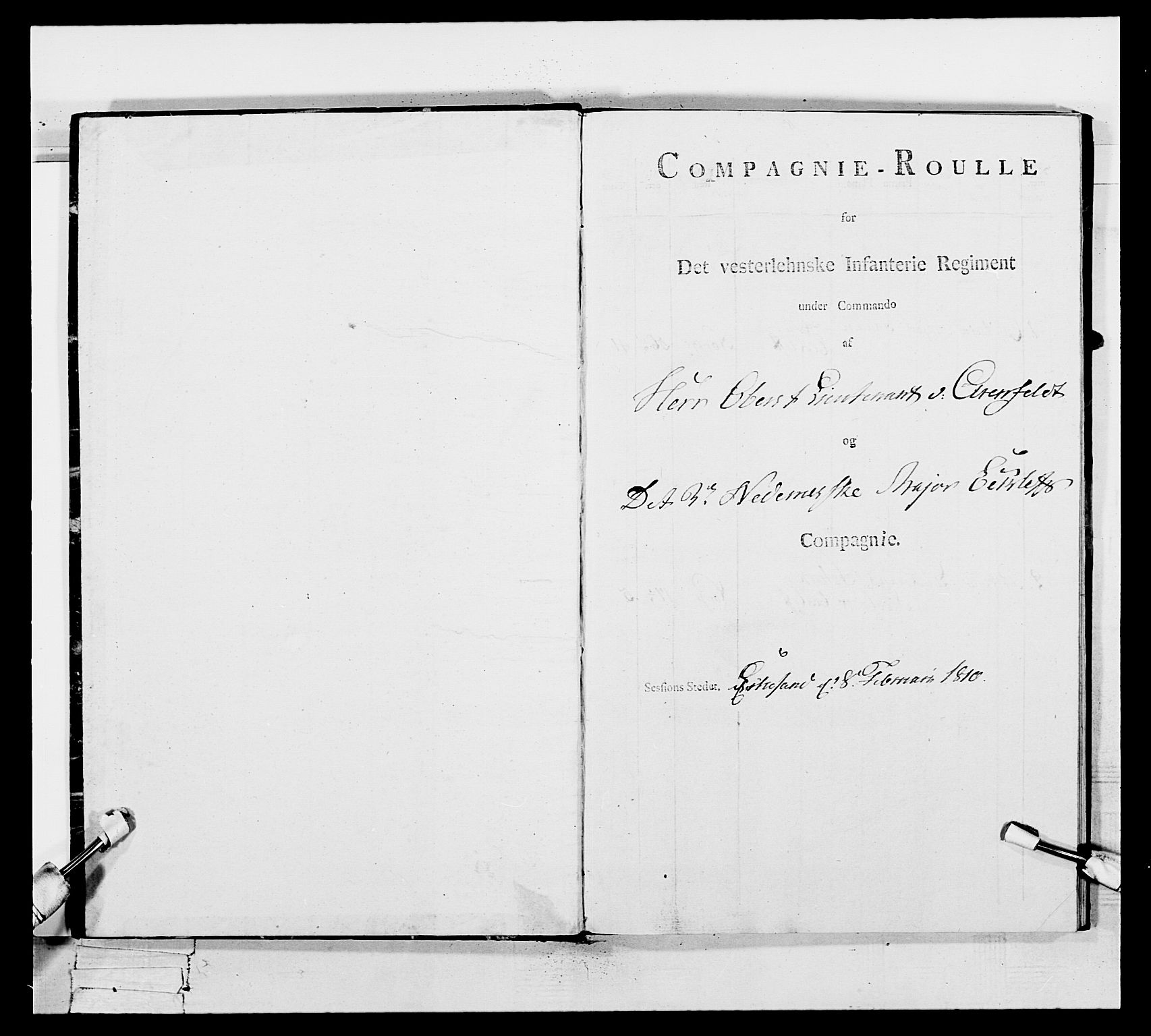 Generalitets- og kommissariatskollegiet, Det kongelige norske kommissariatskollegium, RA/EA-5420/E/Eh/L0110: Vesterlenske nasjonale infanteriregiment, 1810, p. 131