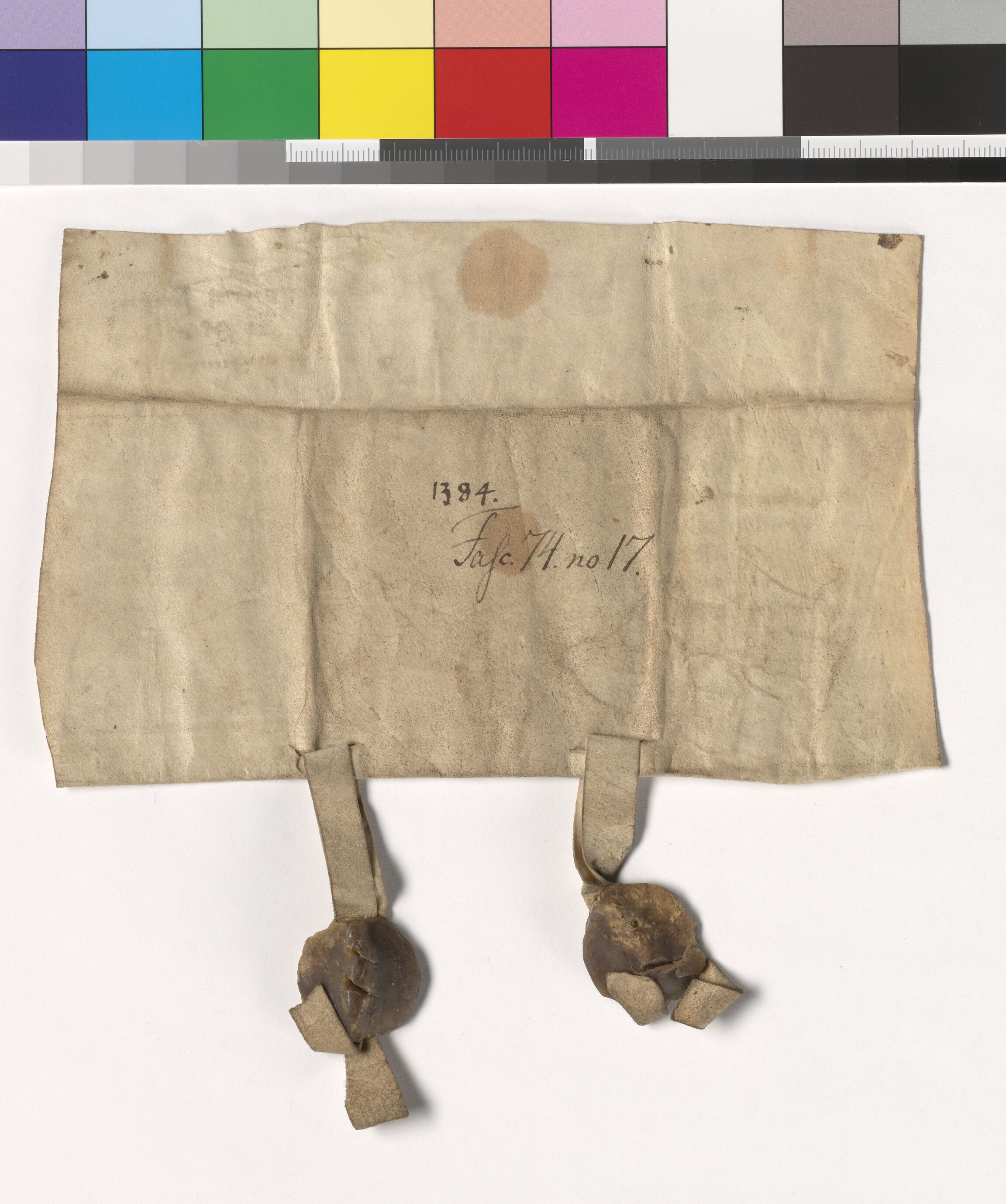 Riksarkivets diplomsamling, AV/RA-EA-5965/F05/L0182: NRA AM fasc. 74 nr. 14-19, 1383-1385, p. 9