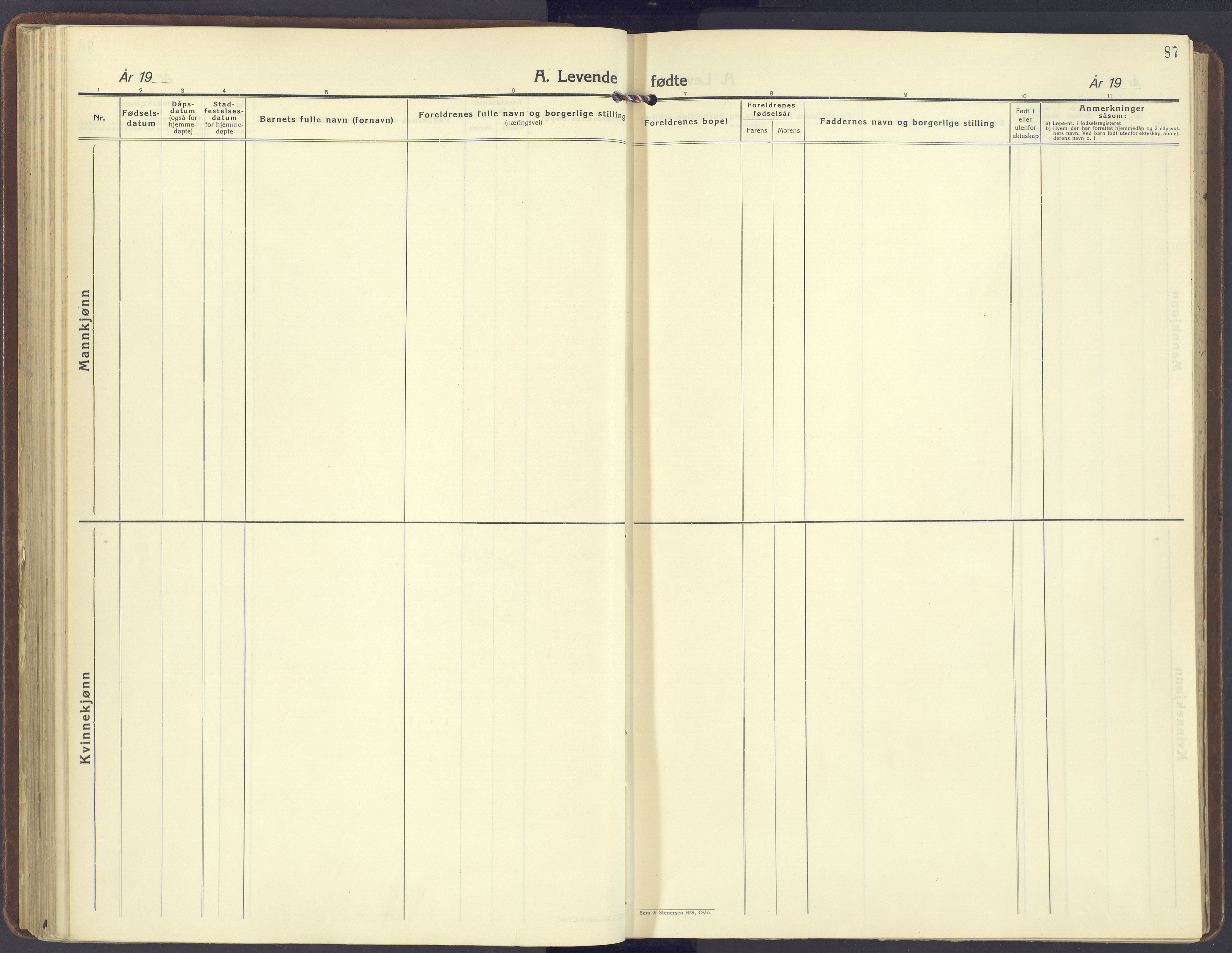Romedal prestekontor, SAH/PREST-004/K/L0014: Parish register (official) no. 14, 1936-1949, p. 87
