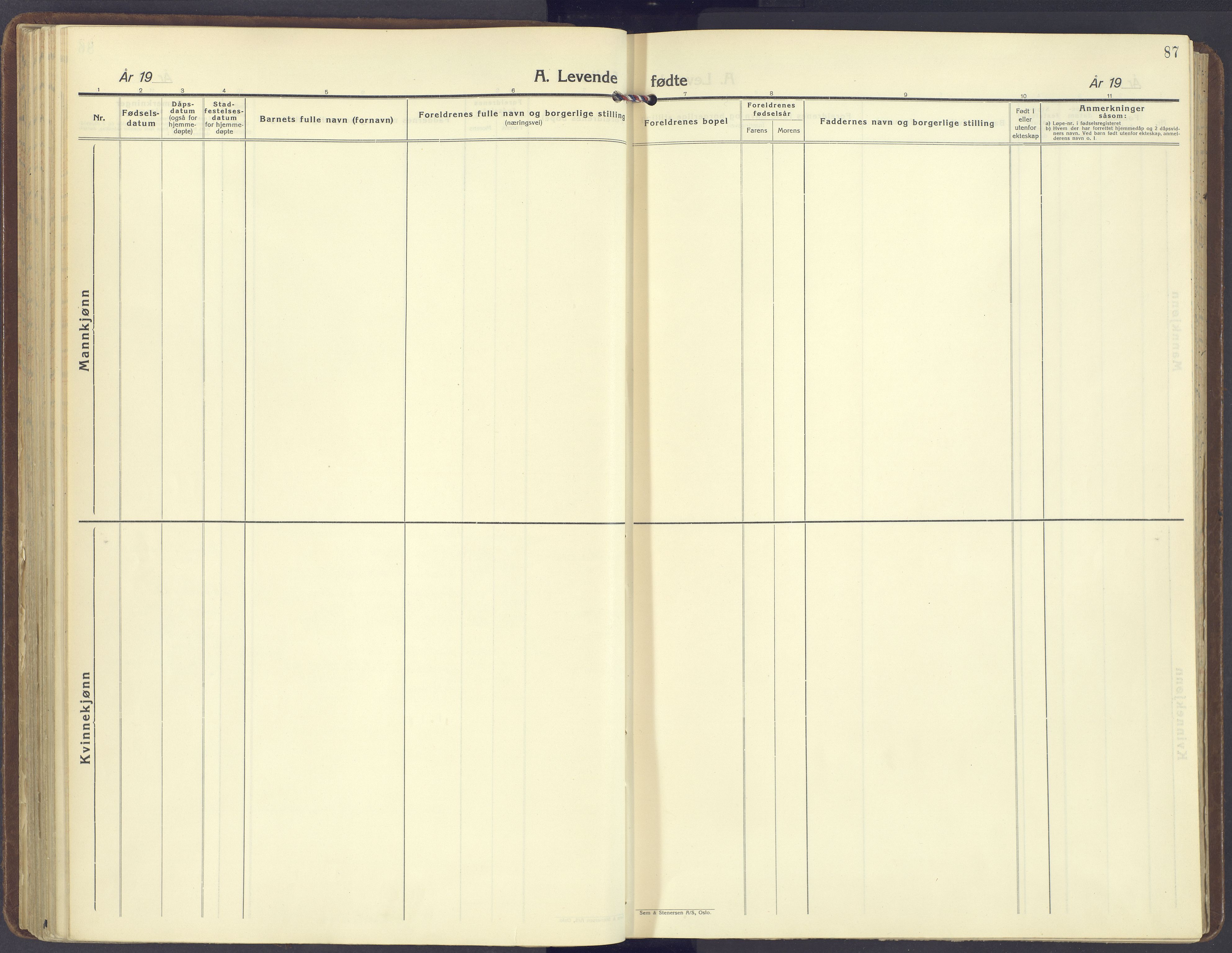 Romedal prestekontor, AV/SAH-PREST-004/K/L0014: Parish register (official) no. 14, 1936-1949, p. 87