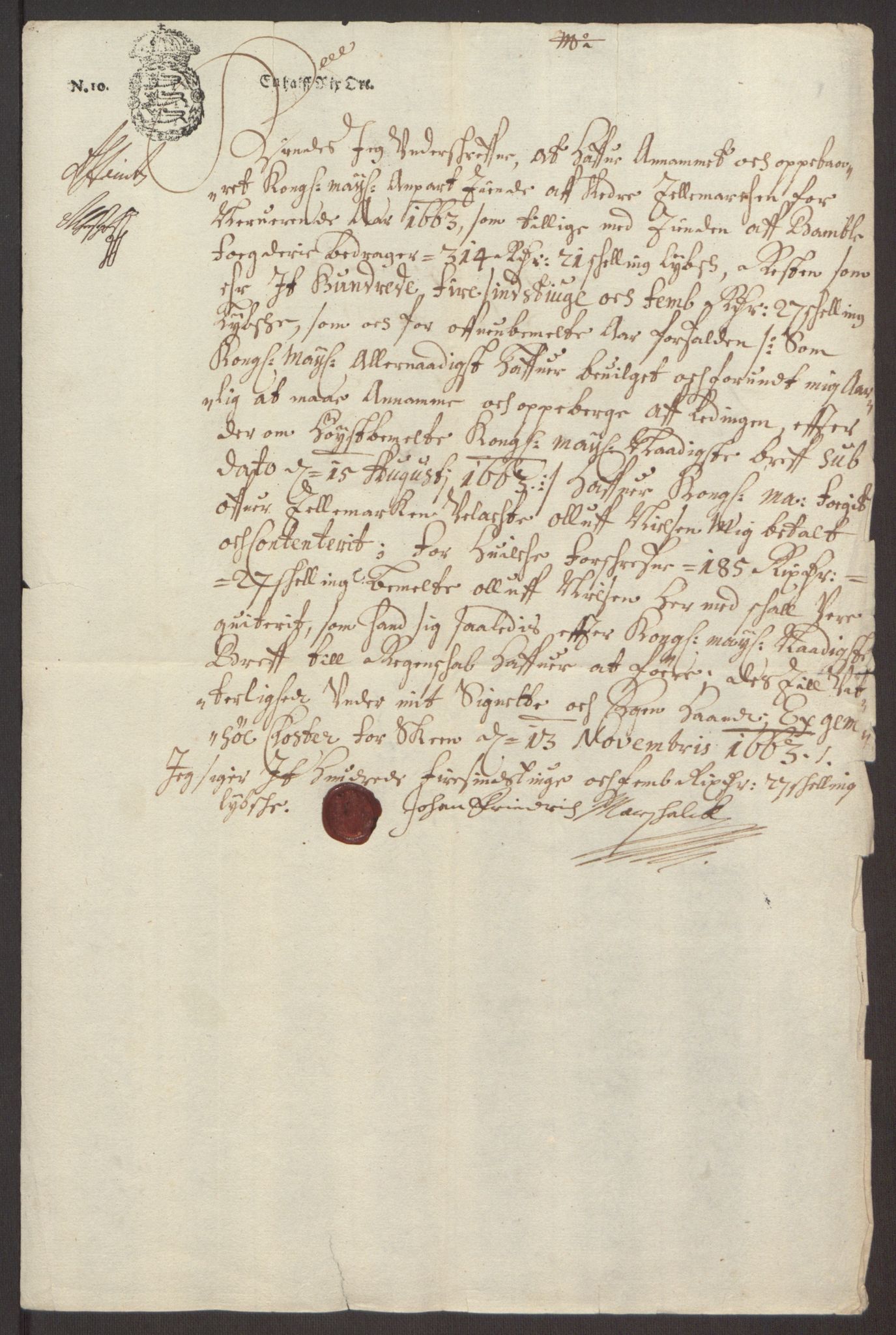 Rentekammeret inntil 1814, Reviderte regnskaper, Fogderegnskap, AV/RA-EA-4092/R35/L2054: Fogderegnskap Øvre og Nedre Telemark, 1662-1663, p. 385