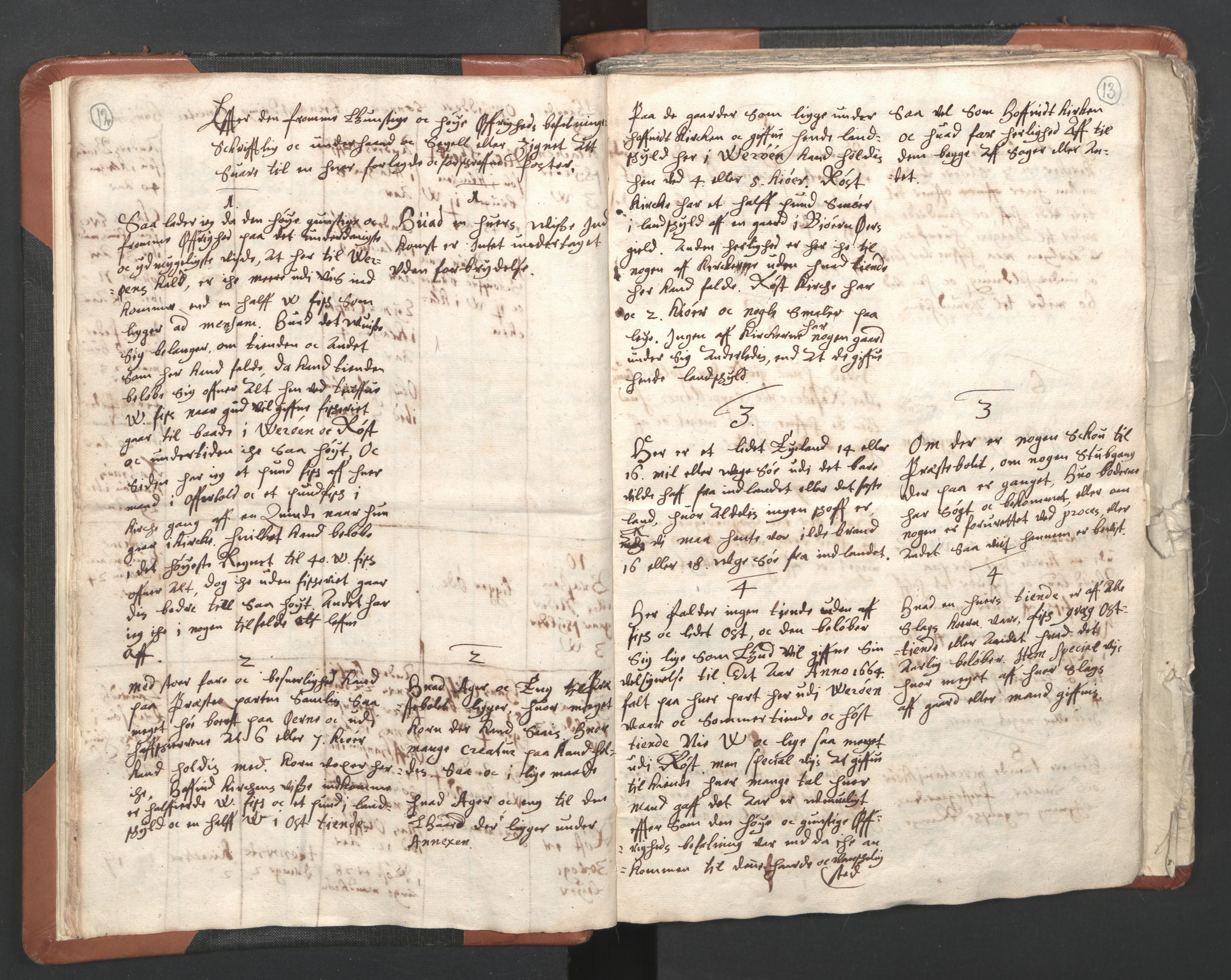 RA, Vicar's Census 1664-1666, no. 36: Lofoten and Vesterålen deanery, Senja deanery and Troms deanery, 1664-1666, p. 12-13