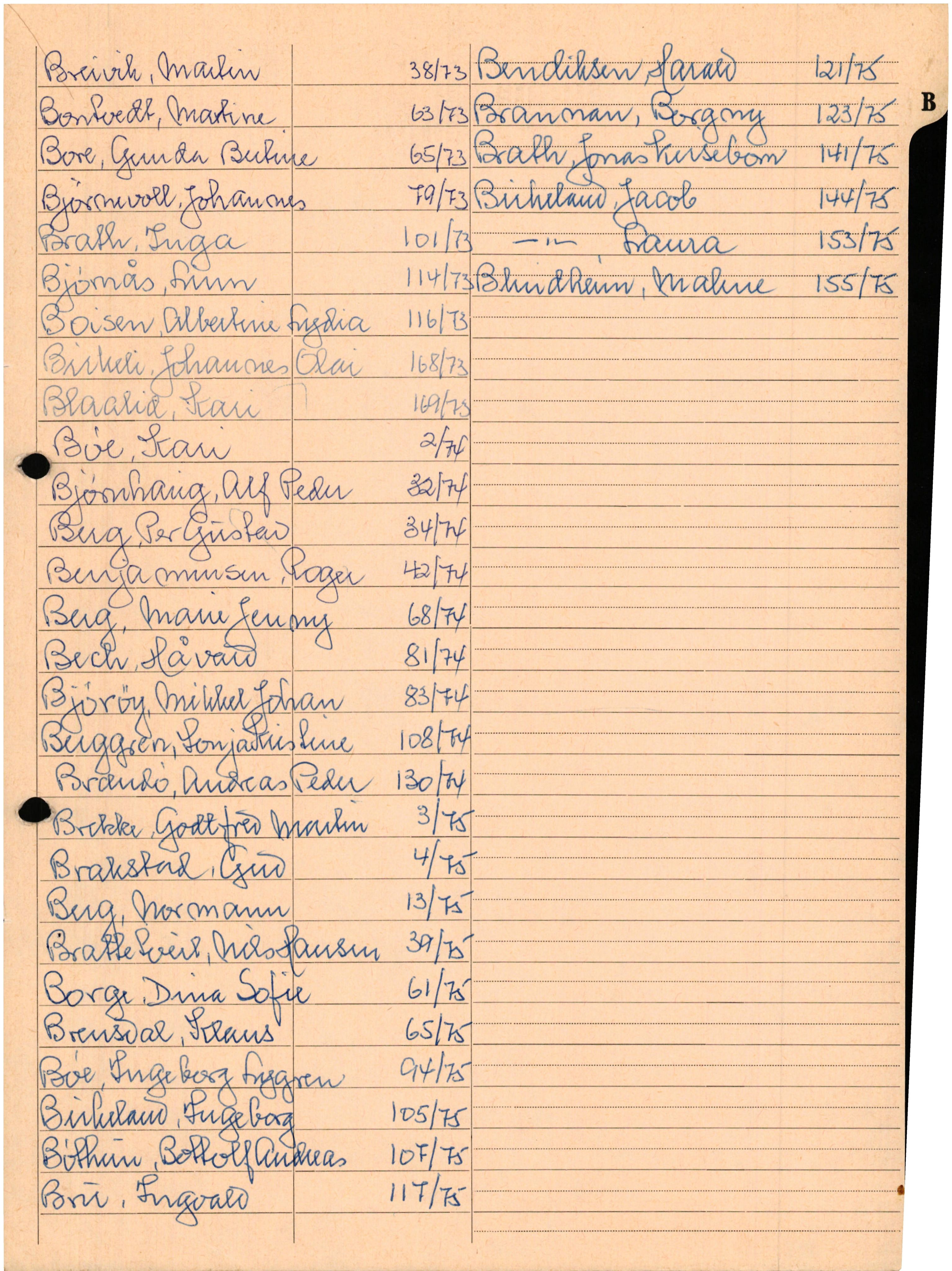 Lensmannen i Laksevåg, AV/SAB-A-33401/0006/L0009: Dødsfallprotokoll, 1973-1976, p. 3