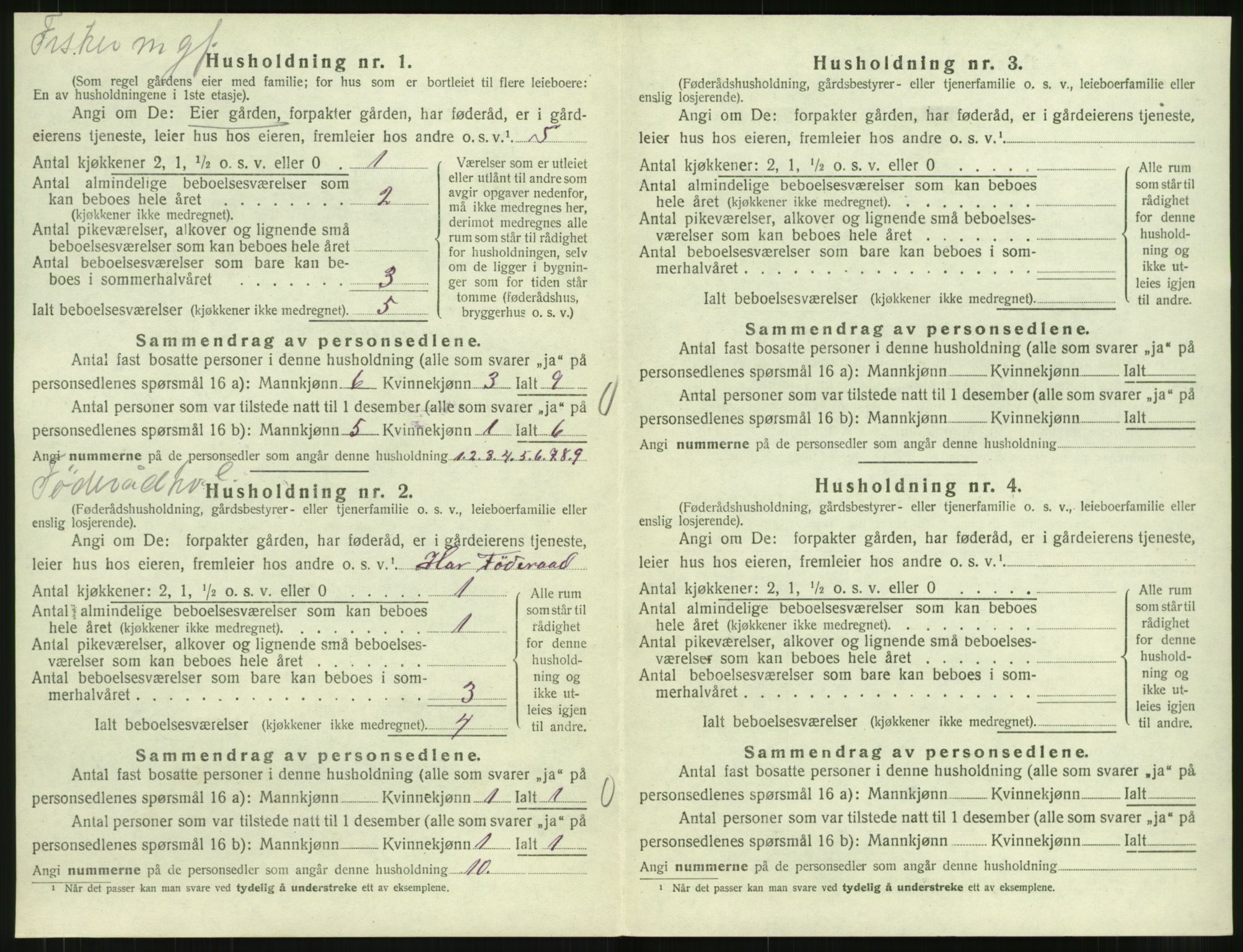 SAT, 1920 census for Kornstad, 1920, p. 412