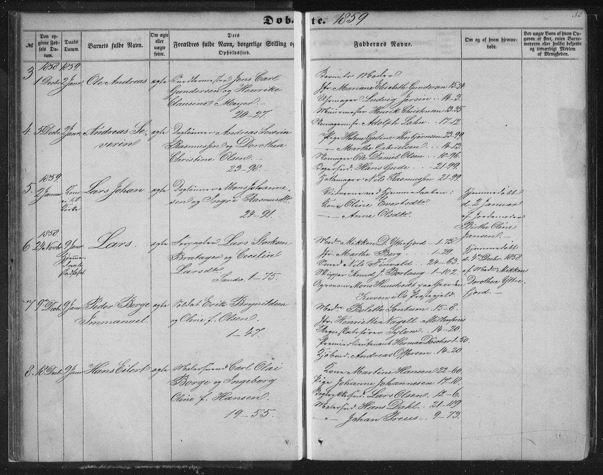 Korskirken sokneprestembete, SAB/A-76101/H/Haa/L0018: Parish register (official) no. B 4, 1857-1866, p. 32