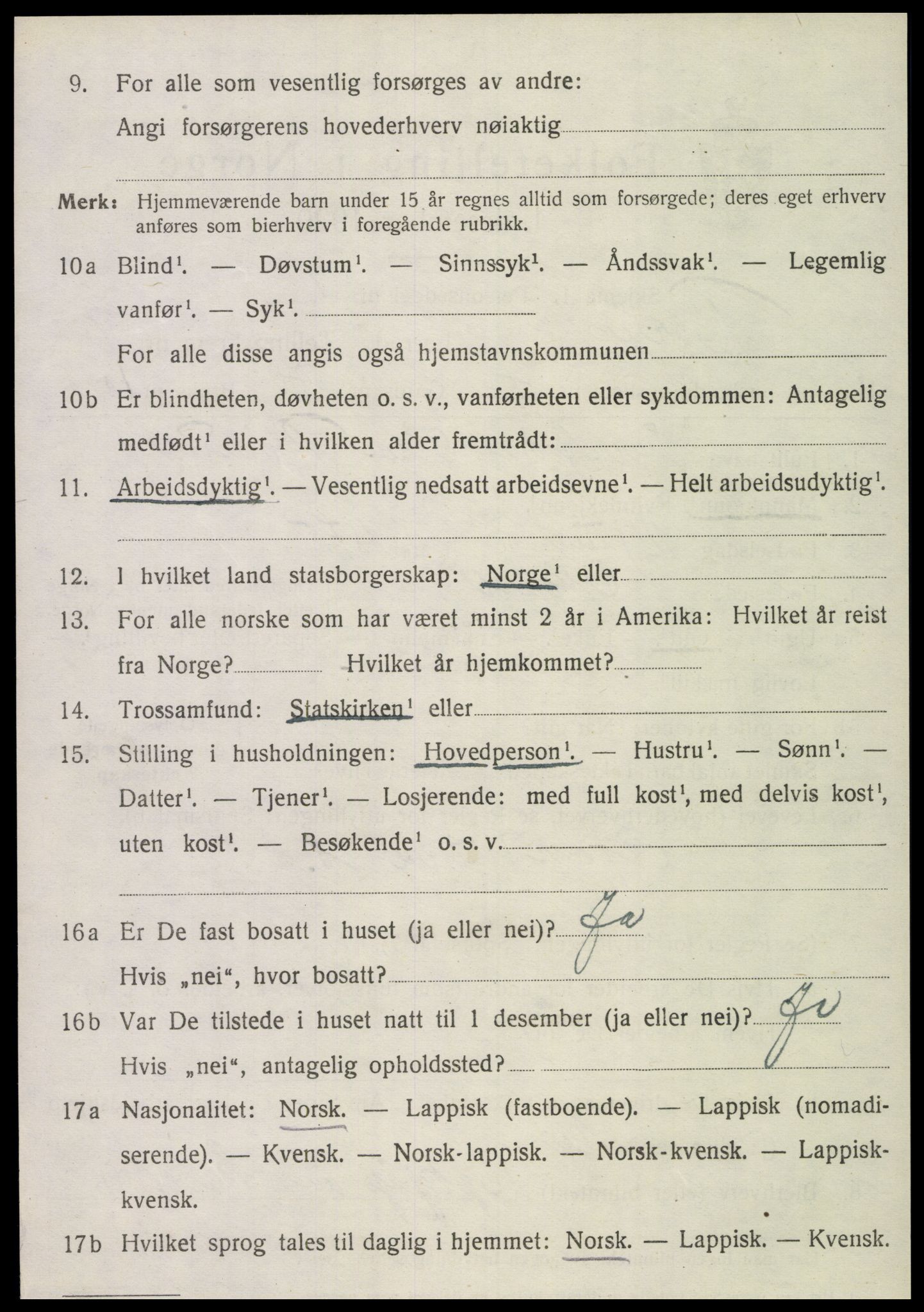 SAT, 1920 census for Røra, 1920, p. 1540
