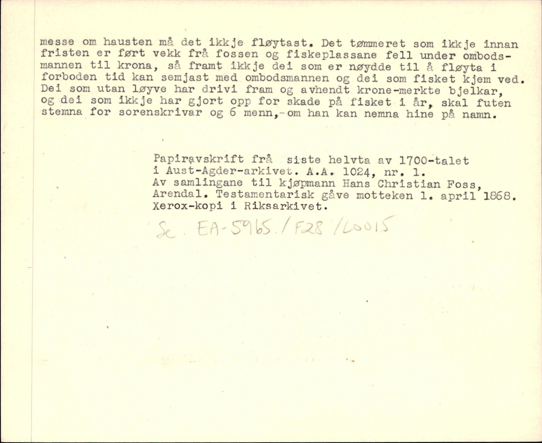 Riksarkivets diplomsamling, AV/RA-EA-5965/F35/F35d/L0003: Innlånte diplomer, seddelregister, 1621-1642, p. 630