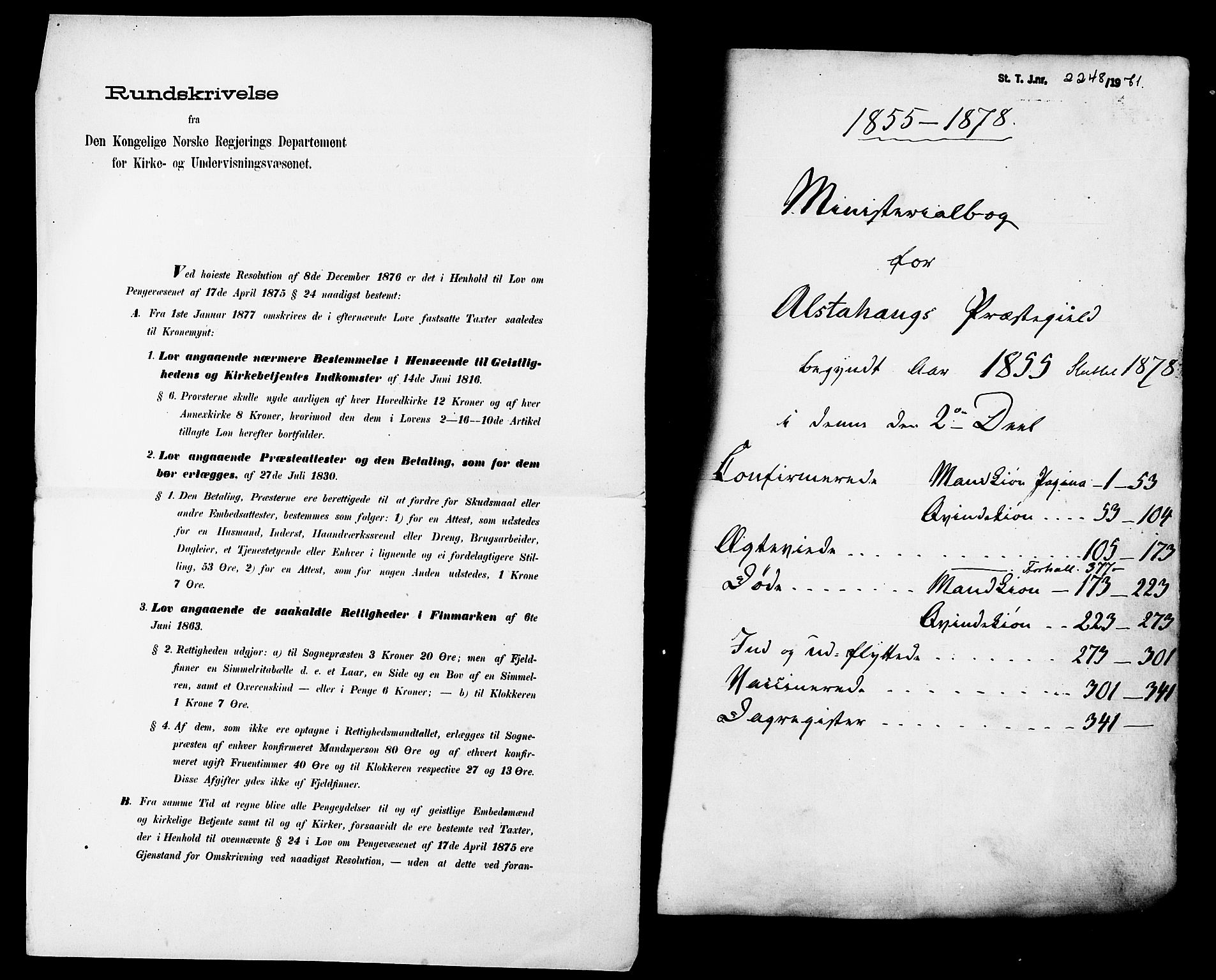 Ministerialprotokoller, klokkerbøker og fødselsregistre - Nordland, SAT/A-1459/830/L0448: Parish register (official) no. 830A12, 1855-1878