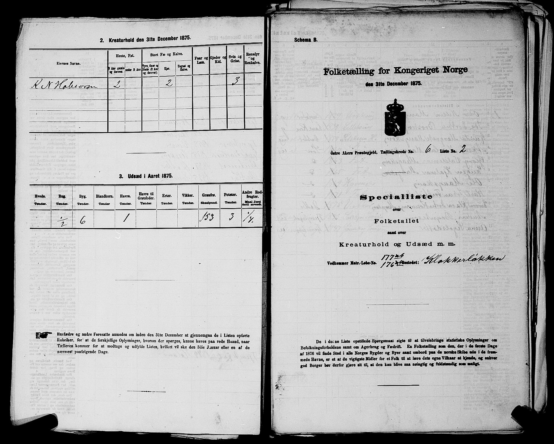 RA, 1875 census for 0218bP Østre Aker, 1875, p. 1562