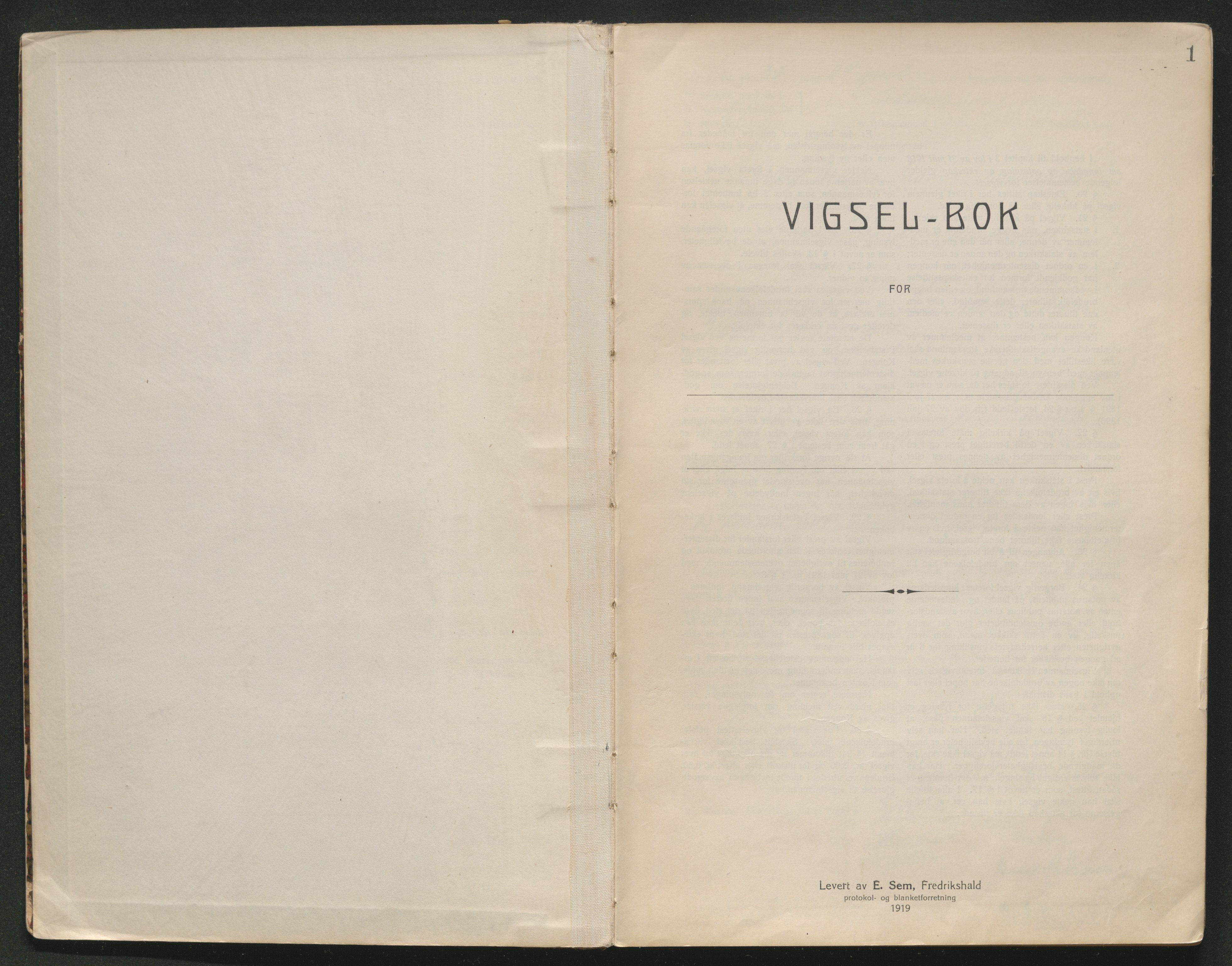 Skien sorenskriveri, AV/SAKO-A-225/L/La/L0001: Vigselsprotokoll, 1920-1947, p. 1