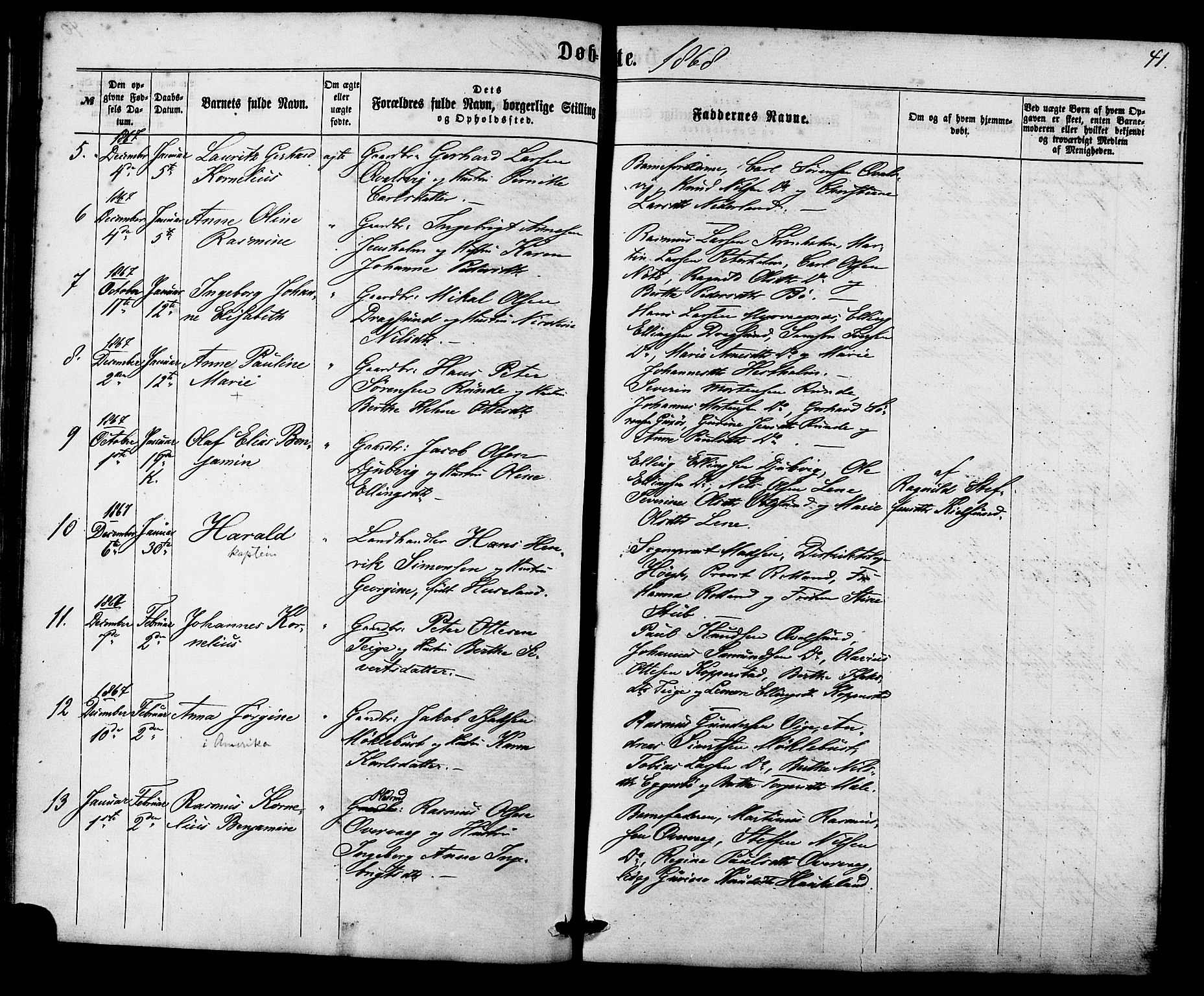 Ministerialprotokoller, klokkerbøker og fødselsregistre - Møre og Romsdal, AV/SAT-A-1454/507/L0071: Parish register (official) no. 507A06, 1863-1878, p. 41