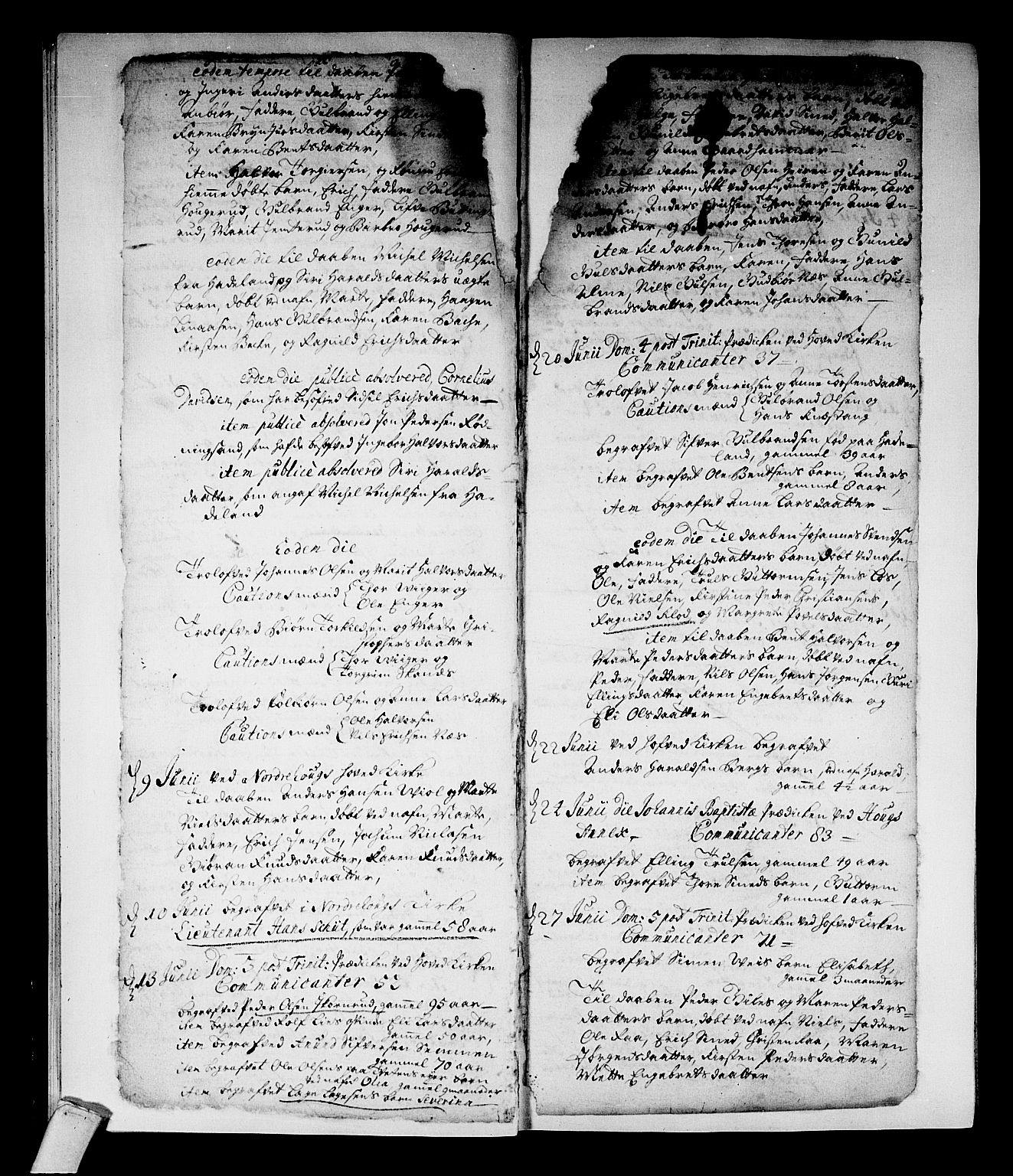 Norderhov kirkebøker, SAKO/A-237/F/Fa/L0002a: Parish register (official) no. 2A, 1716-1725, p. 20-21
