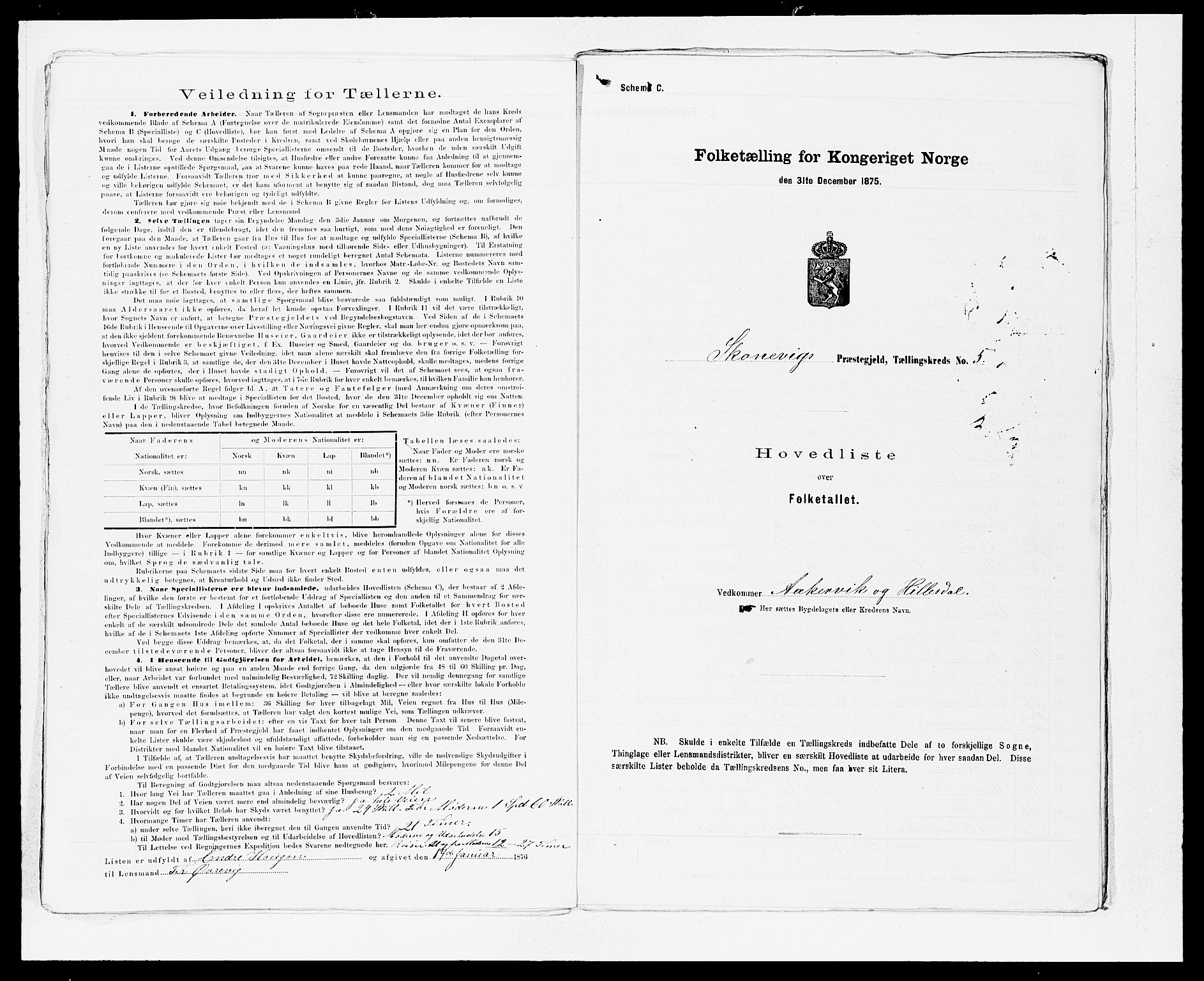 SAB, 1875 census for 1212P Skånevik, 1875, p. 10