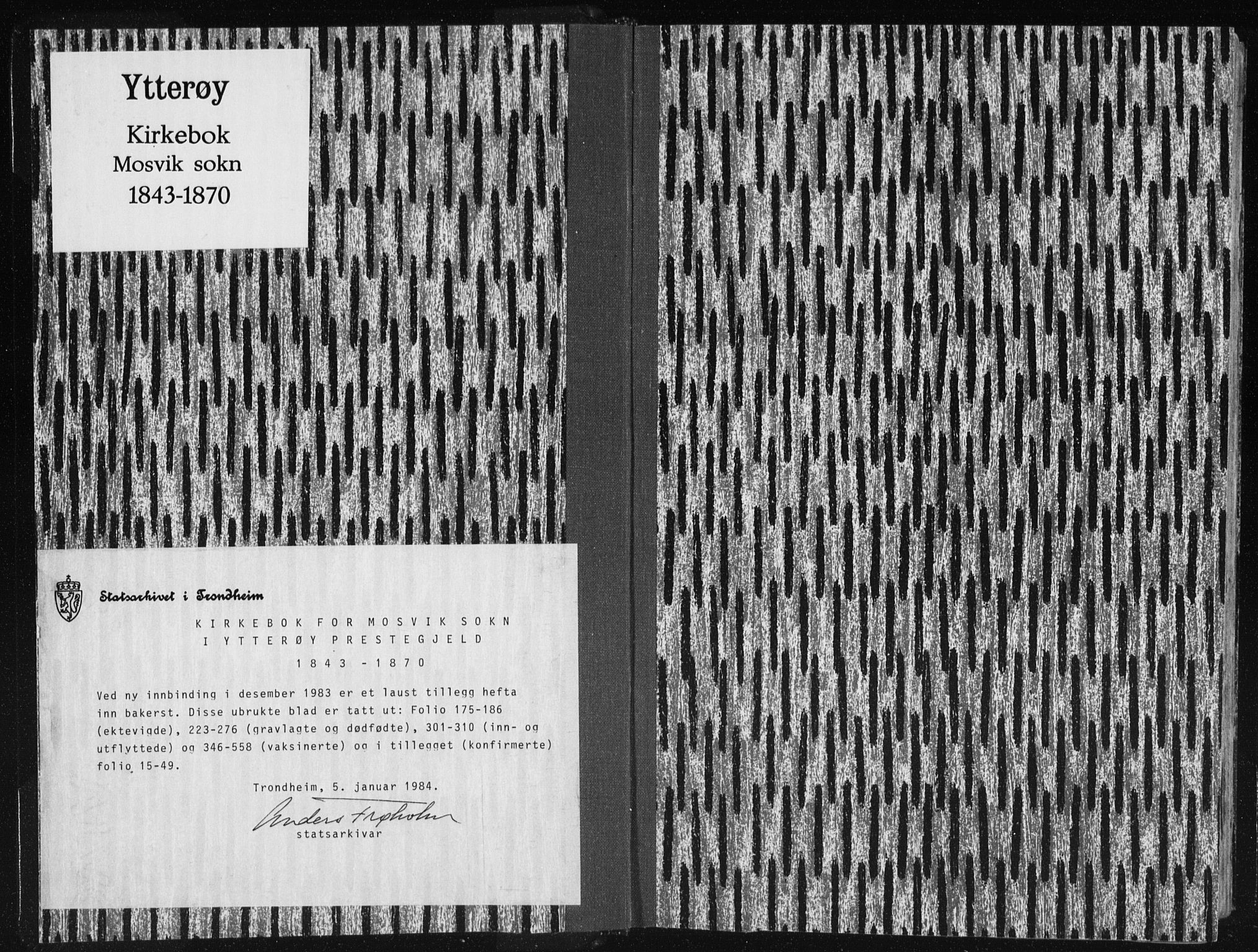 Ministerialprotokoller, klokkerbøker og fødselsregistre - Nord-Trøndelag, SAT/A-1458/733/L0323: Parish register (official) no. 733A02, 1843-1870