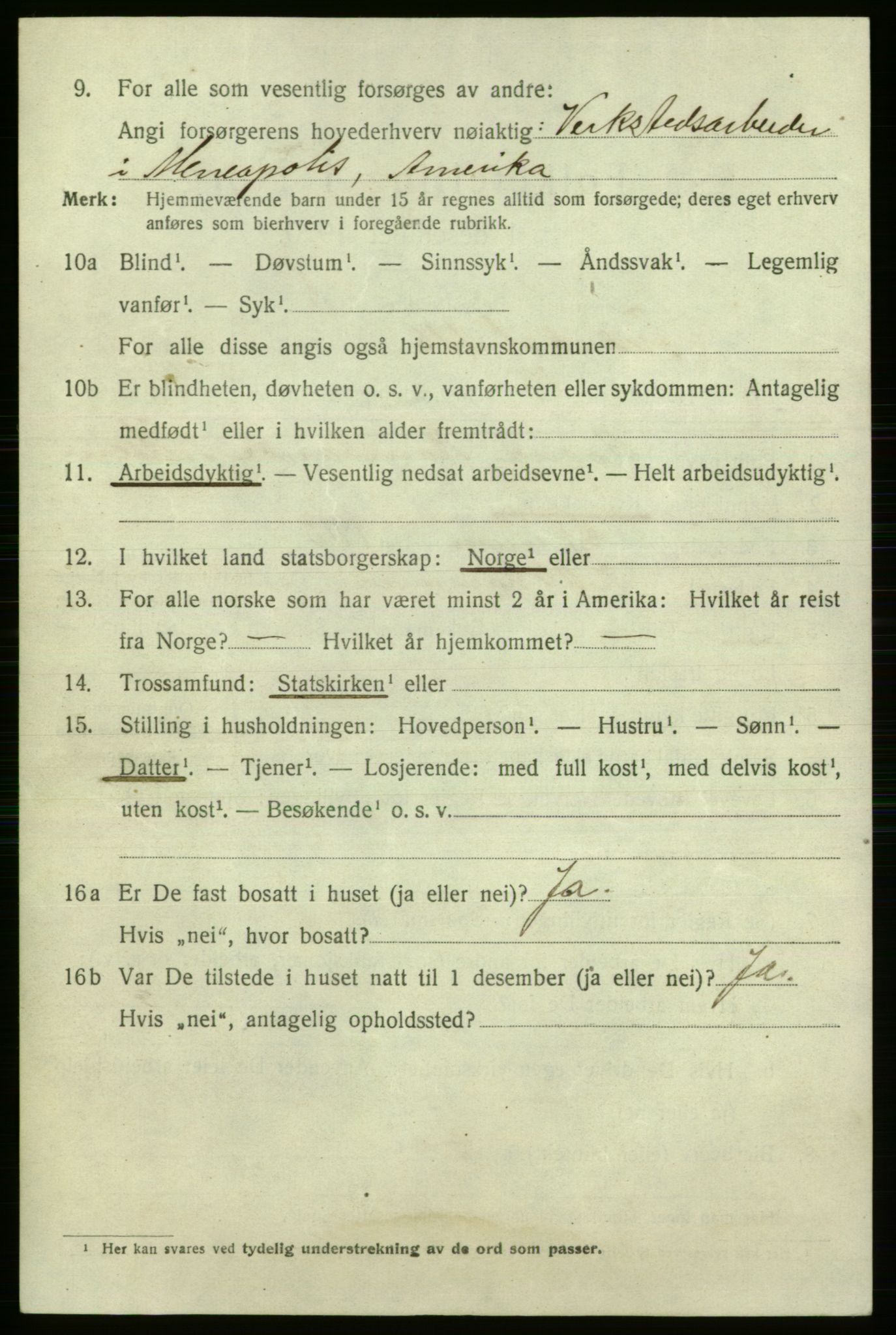 SAO, 1920 census for Fredrikshald, 1920, p. 27640