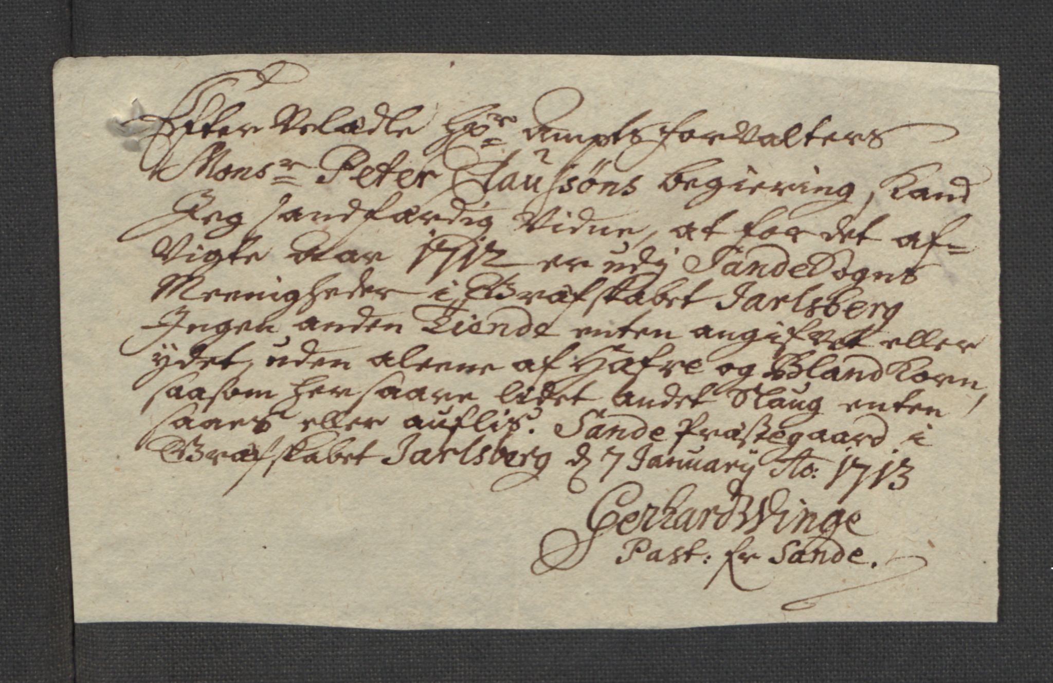 Rentekammeret inntil 1814, Reviderte regnskaper, Fogderegnskap, AV/RA-EA-4092/R32/L1877: Fogderegnskap Jarlsberg grevskap, 1712, p. 132