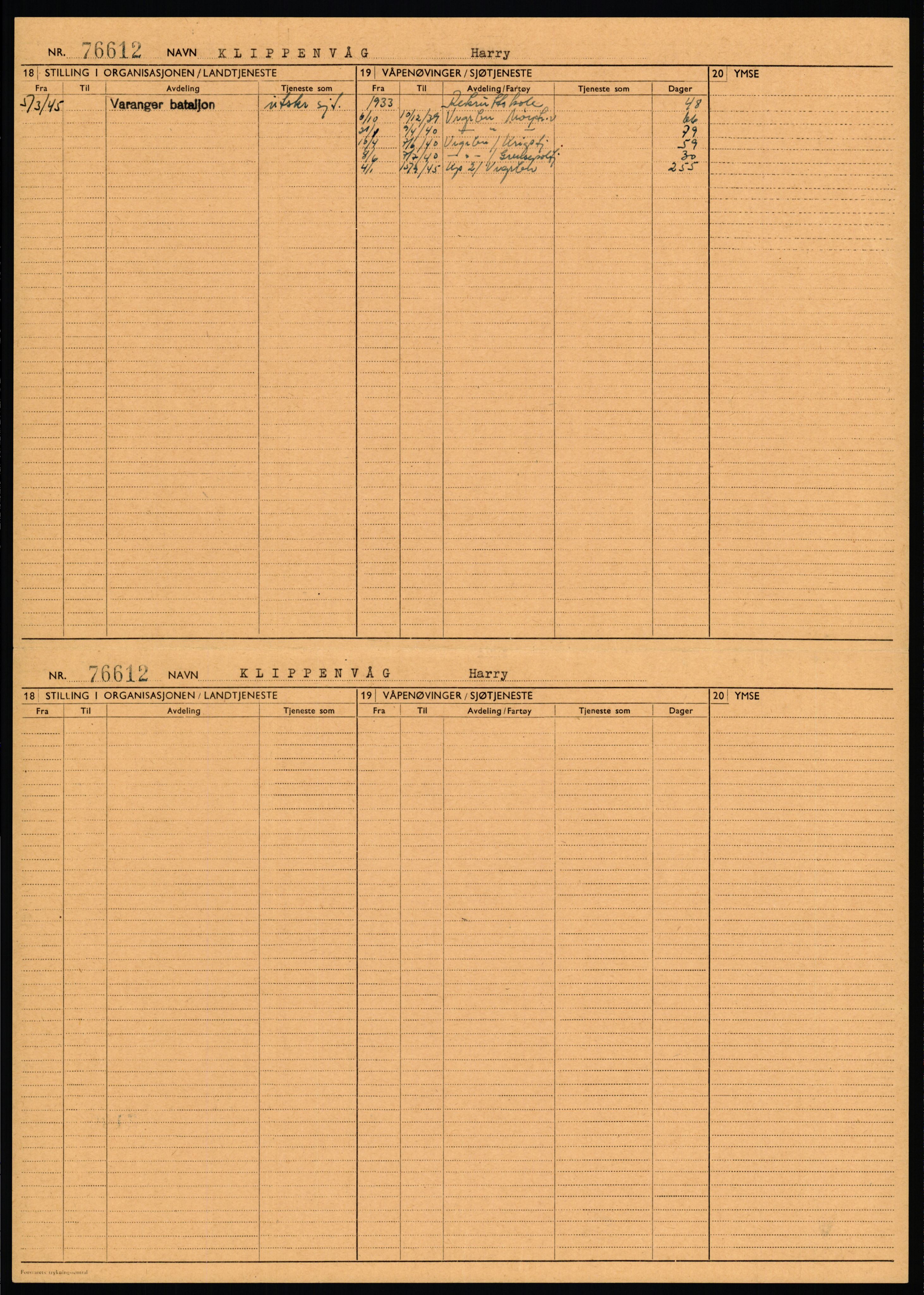 Forsvaret, Varanger bataljon, AV/RA-RAFA-2258/1/D/L0455: Rulleblad og tjenesteuttalelser for befal født 1894-1896, 1901-1909 og 1911-1915, 1894-1915, p. 343