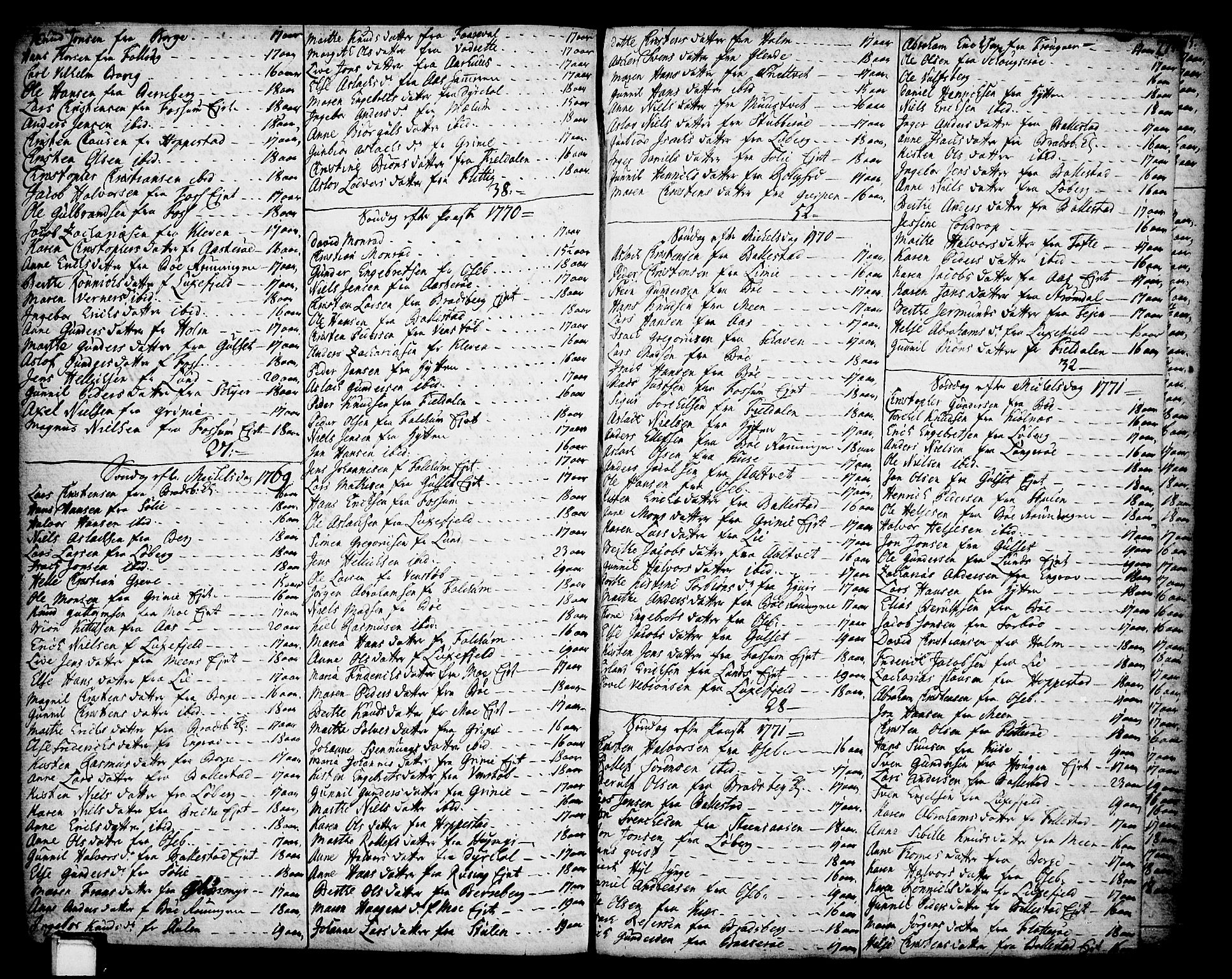 Gjerpen kirkebøker, SAKO/A-265/F/Fa/L0002: Parish register (official) no. I 2, 1747-1795, p. 274