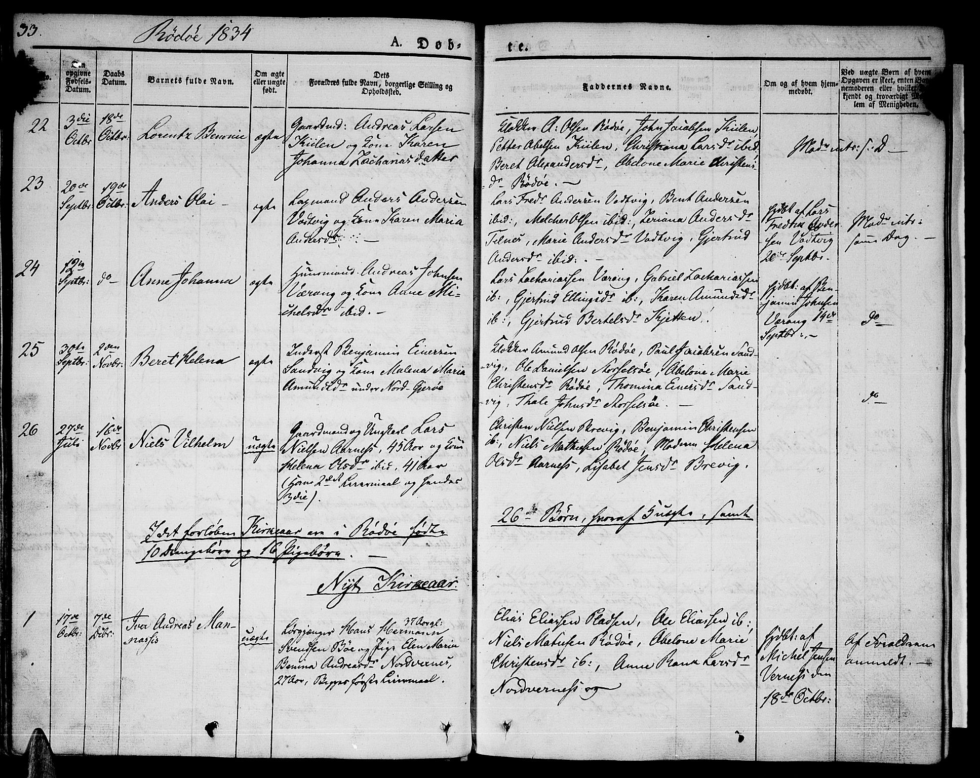 Ministerialprotokoller, klokkerbøker og fødselsregistre - Nordland, SAT/A-1459/841/L0598: Parish register (official) no. 841A06 /1, 1825-1844, p. 33