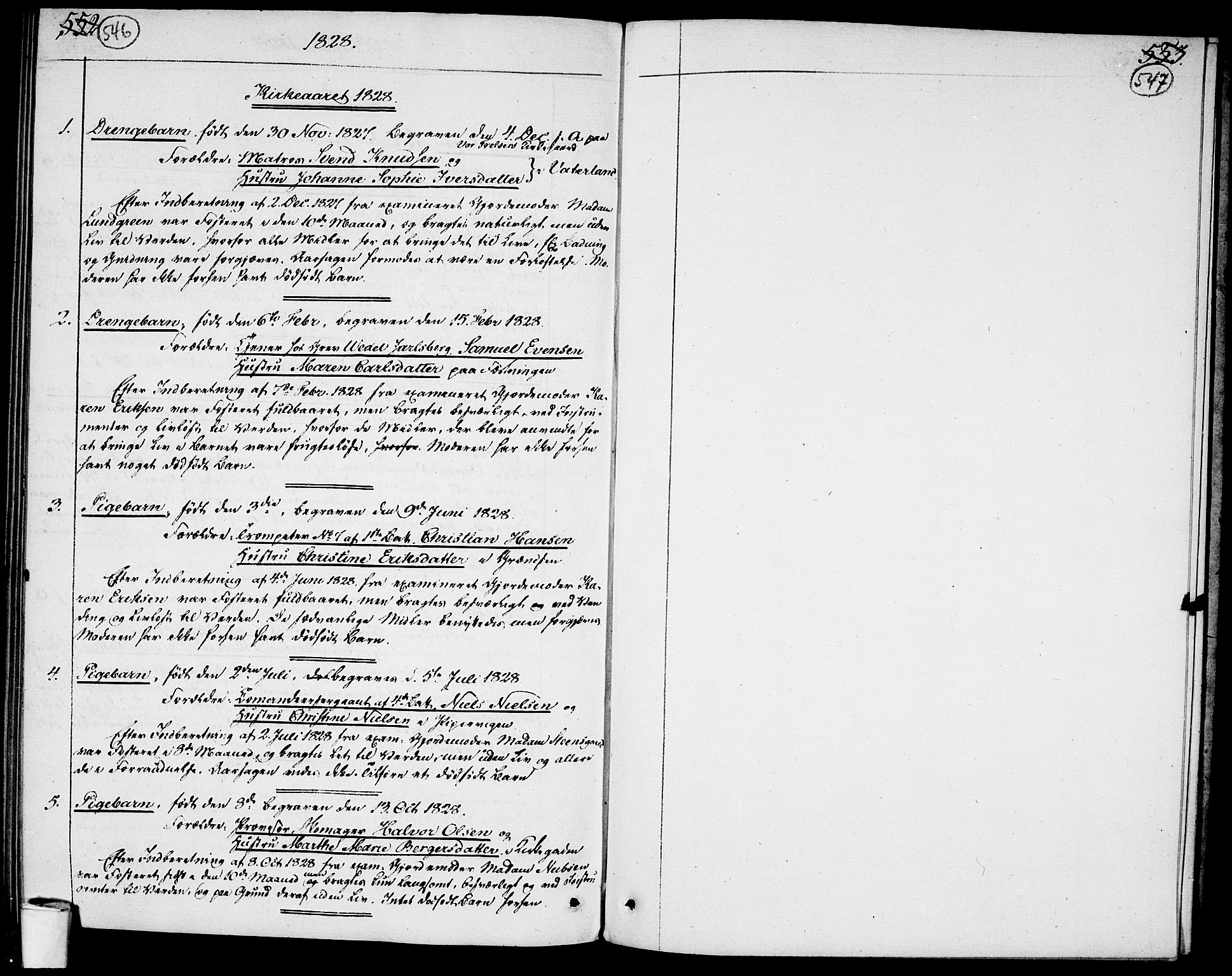 Garnisonsmenigheten Kirkebøker, SAO/A-10846/F/Fa/L0004: Parish register (official) no. 4, 1820-1828, p. 546-547