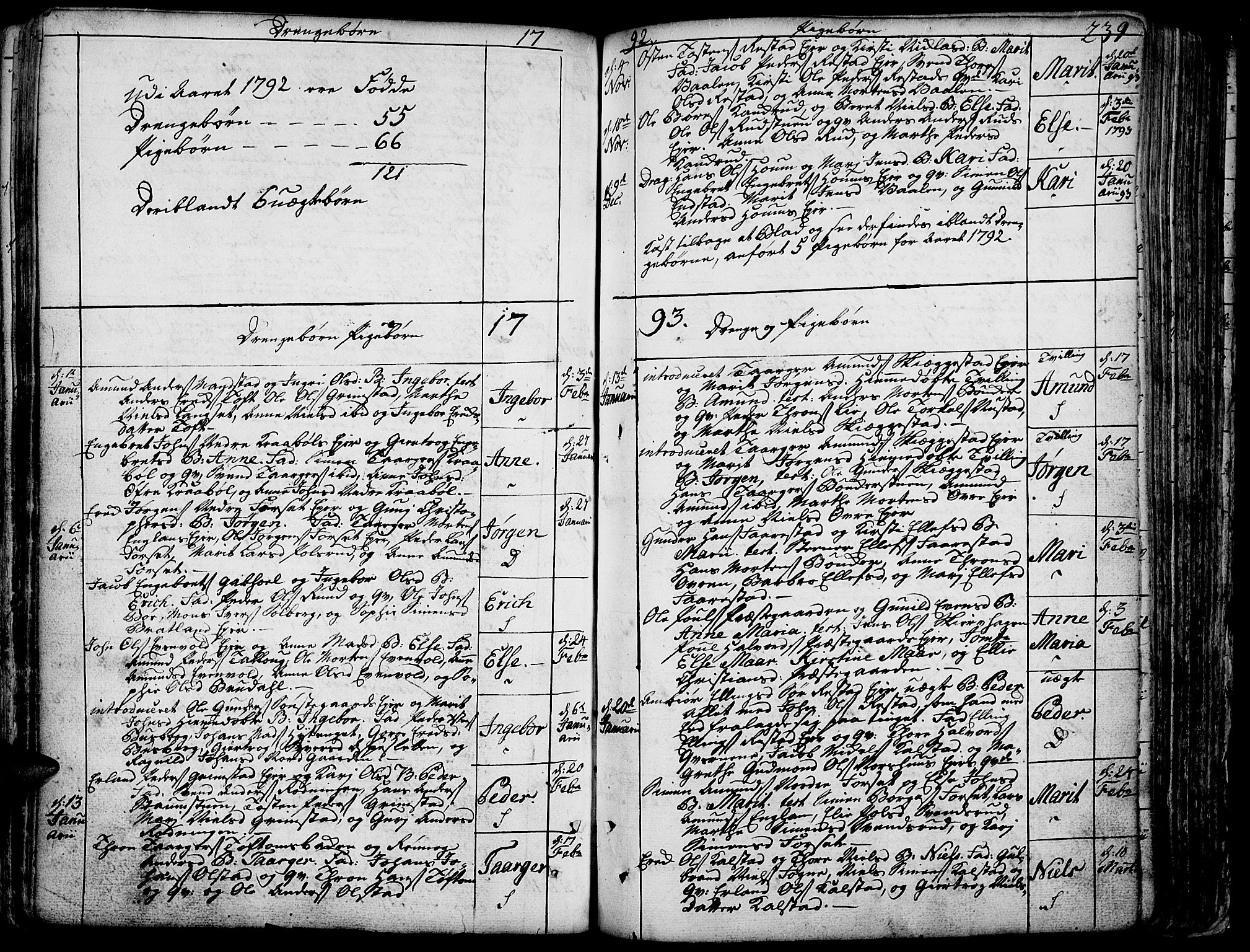 Gausdal prestekontor, SAH/PREST-090/H/Ha/Haa/L0003: Parish register (official) no. 3, 1758-1809, p. 239