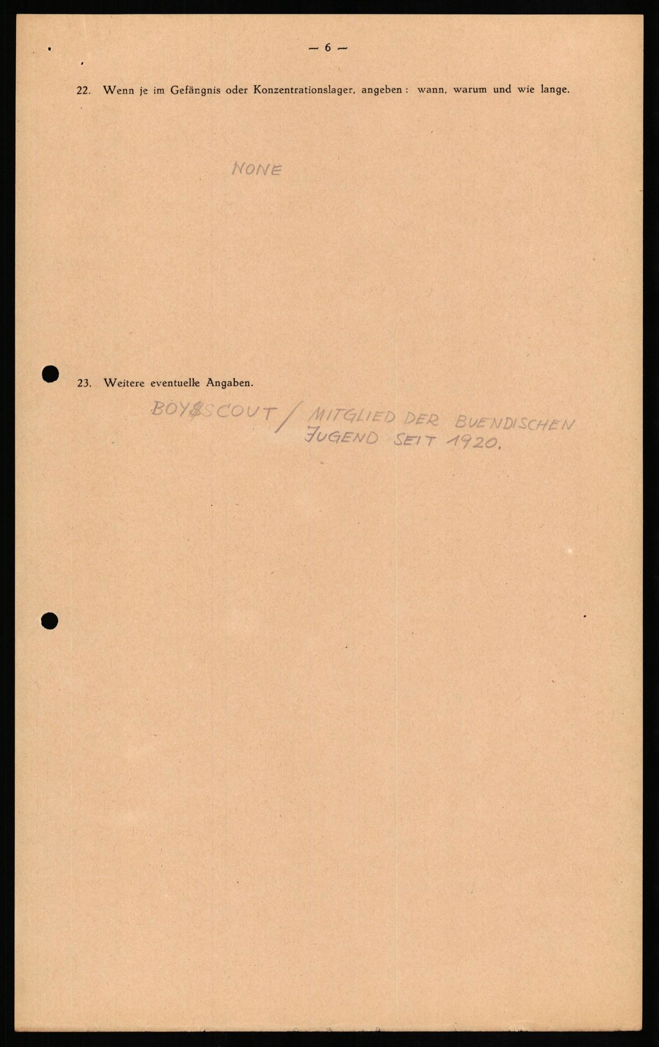 Forsvaret, Forsvarets overkommando II, AV/RA-RAFA-3915/D/Db/L0024: CI Questionaires. Tyske okkupasjonsstyrker i Norge. Tyskere., 1945-1946, p. 135