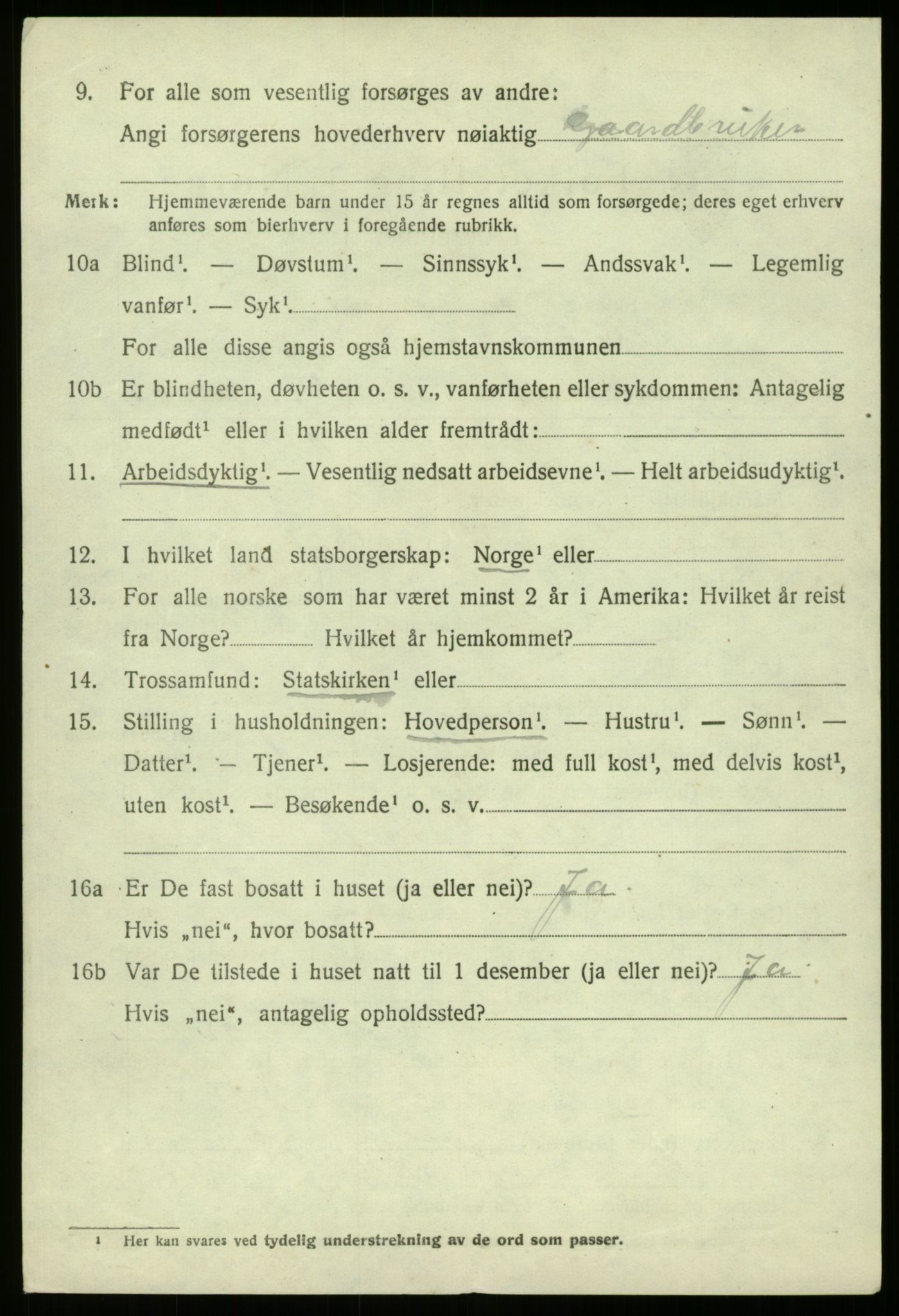 SAB, 1920 census for Askvoll, 1920, p. 6755