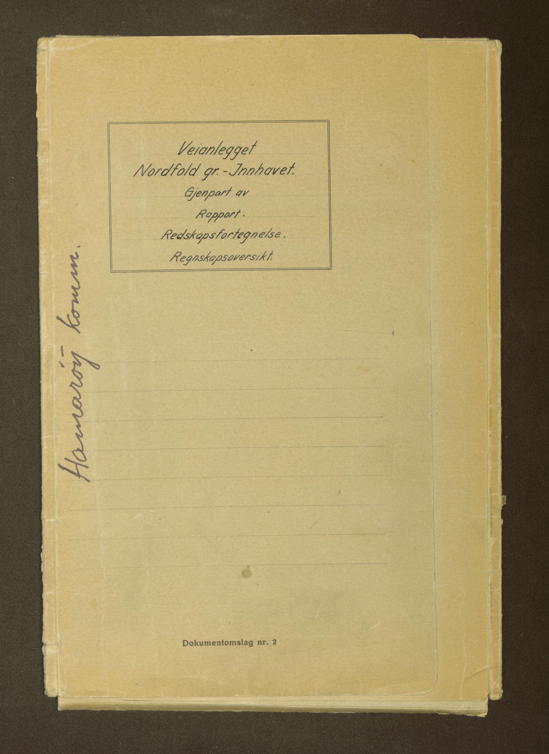 Nordland vegkontor, SAT/A-4181/F/Fa/L0030: Hamarøy/Tysfjord, 1885-1948, p. 1567