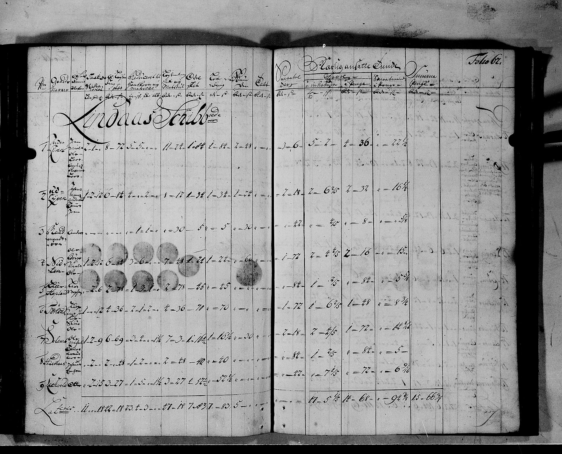 Rentekammeret inntil 1814, Realistisk ordnet avdeling, AV/RA-EA-4070/N/Nb/Nbf/L0140: Nordhordland matrikkelprotokoll, 1723, p. 65