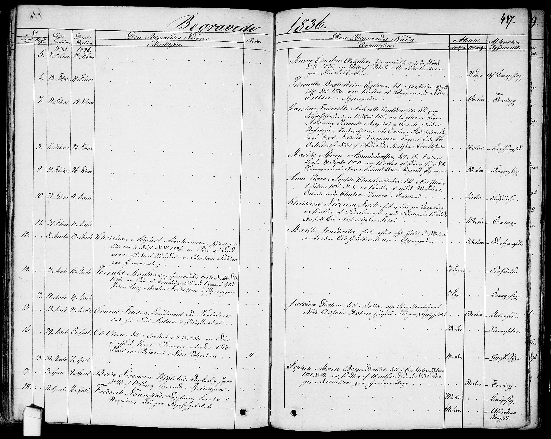 Garnisonsmenigheten Kirkebøker, AV/SAO-A-10846/G/Ga/L0004: Parish register (copy) no. 4, 1828-1840, p. 417