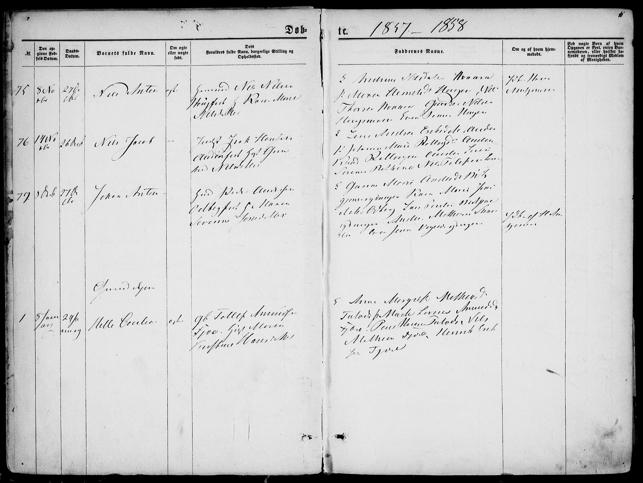 Hedrum kirkebøker, AV/SAKO-A-344/F/Fa/L0007: Parish register (official) no. I 7, 1857-1868, p. 11