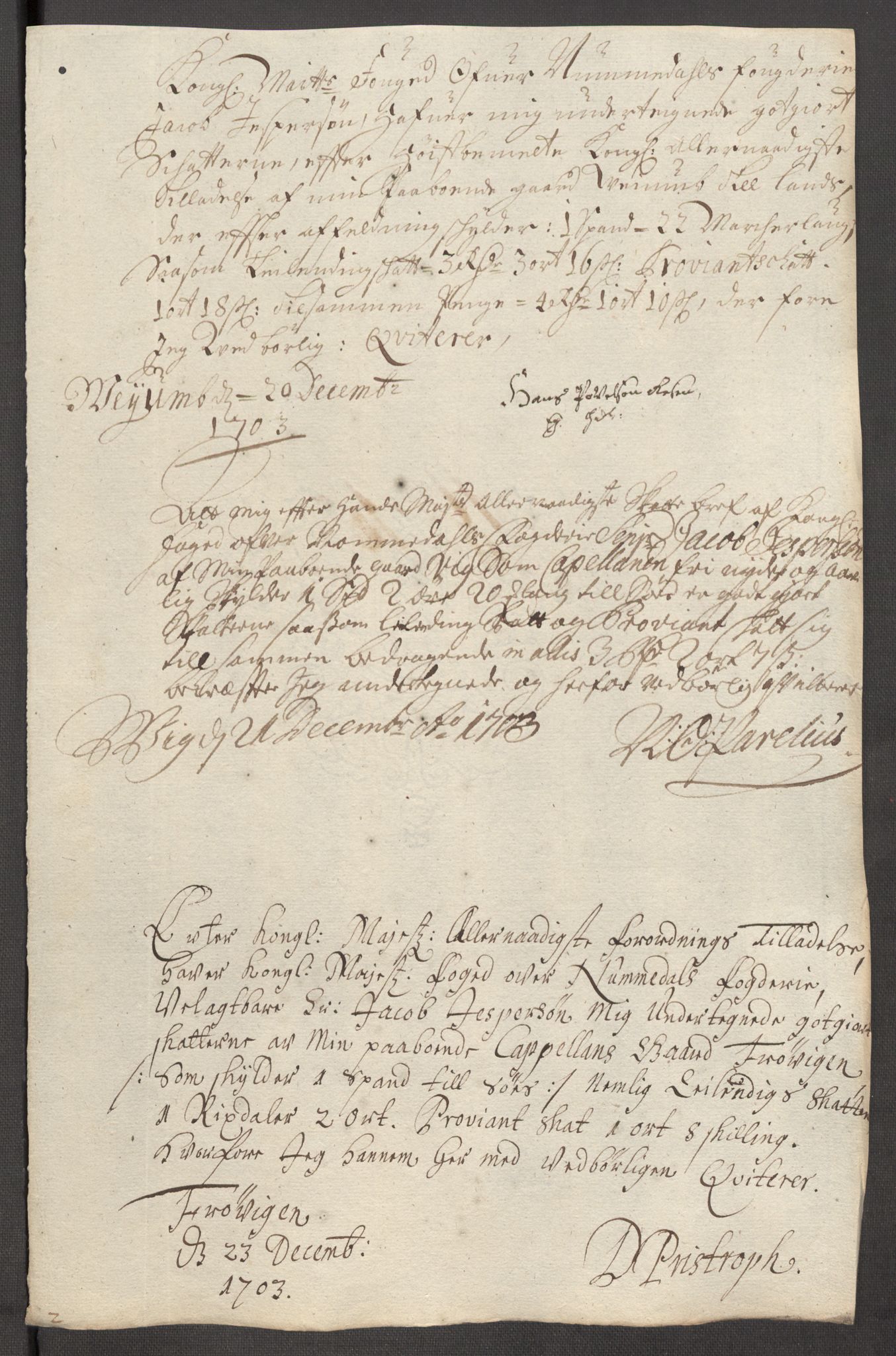 Rentekammeret inntil 1814, Reviderte regnskaper, Fogderegnskap, AV/RA-EA-4092/R64/L4428: Fogderegnskap Namdal, 1703-1704, p. 143