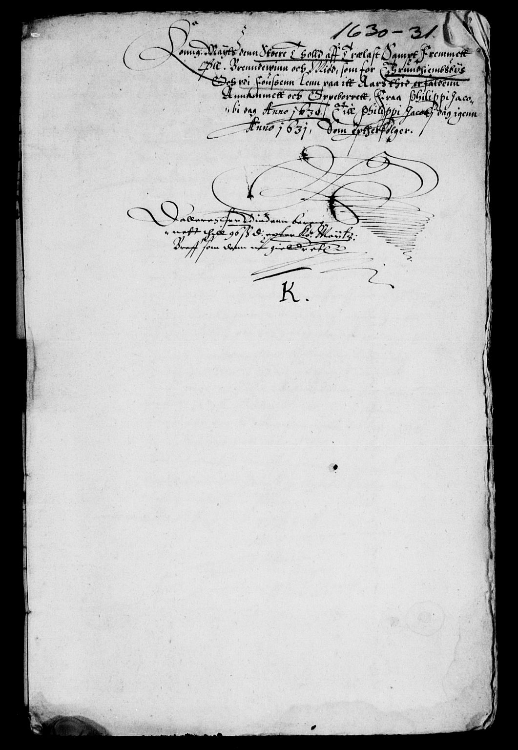 Rentekammeret inntil 1814, Reviderte regnskaper, Lensregnskaper, RA/EA-5023/R/Rb/Rbw/L0044: Trondheim len, 1630-1631