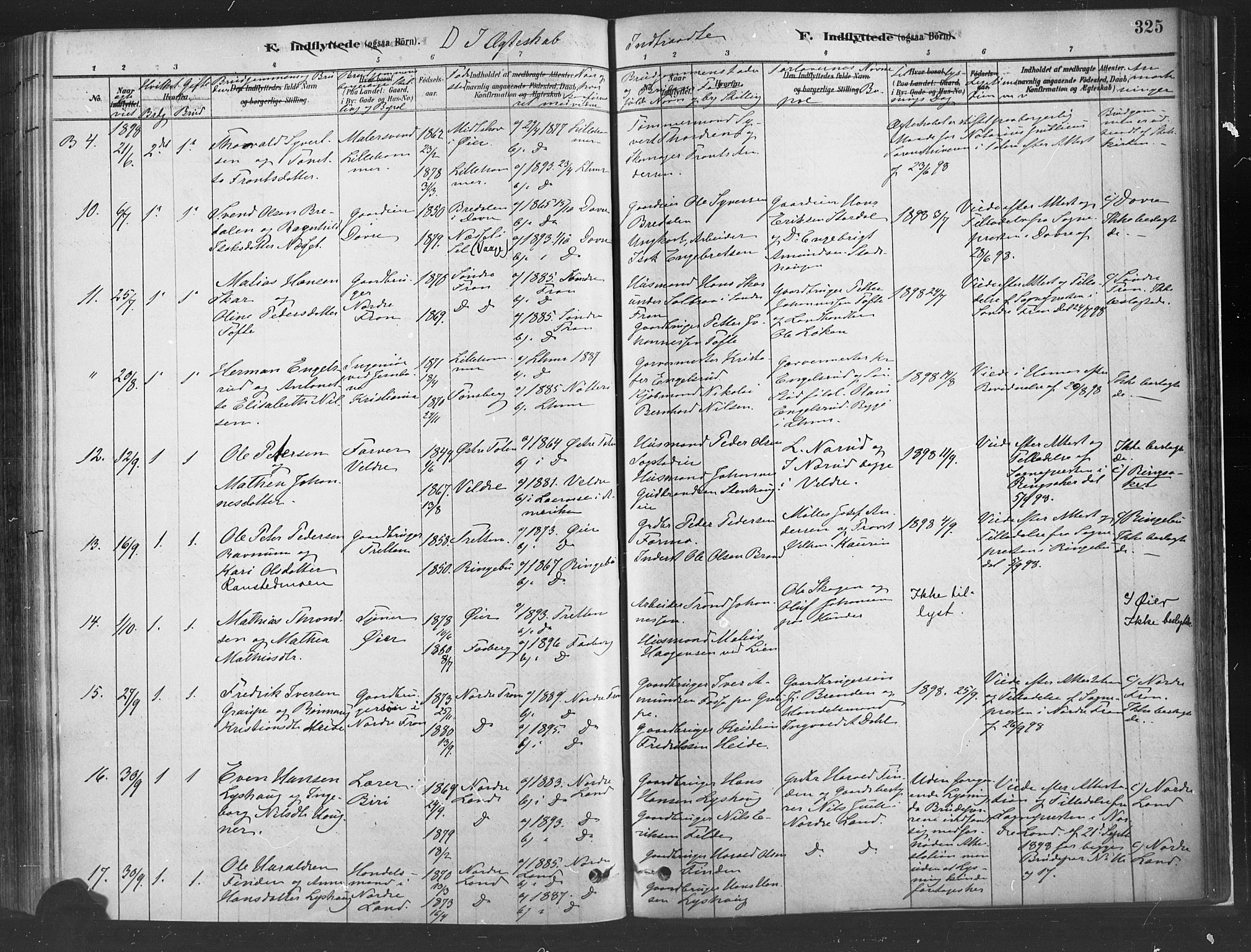 Fåberg prestekontor, SAH/PREST-086/H/Ha/Haa/L0010: Parish register (official) no. 10, 1879-1900, p. 325